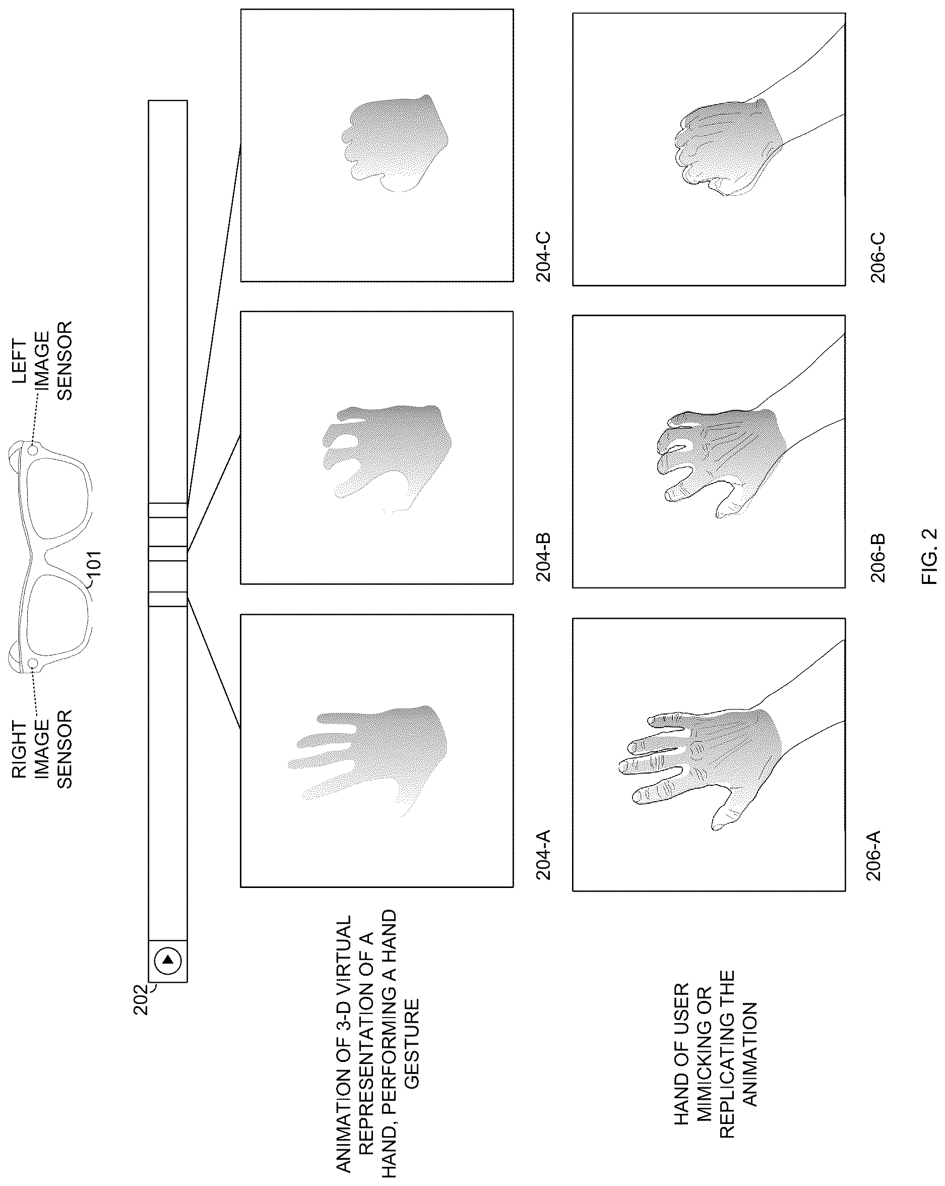 Patent US12620173 Figure 2 – Hand-related data annotations with an augmented reality device
