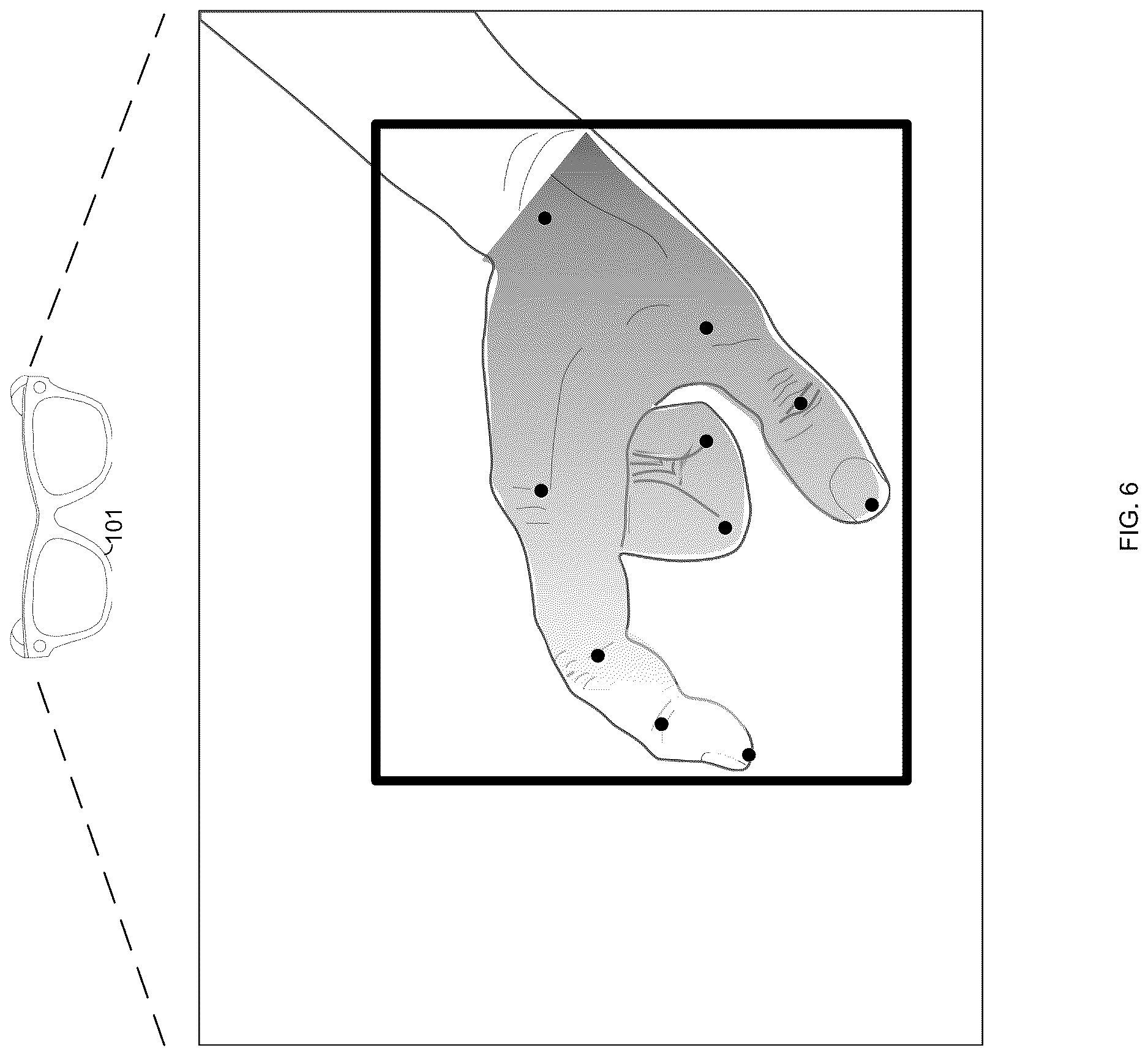 Patent US12620173 Figure 6 – Hand-related data annotations with an augmented reality device