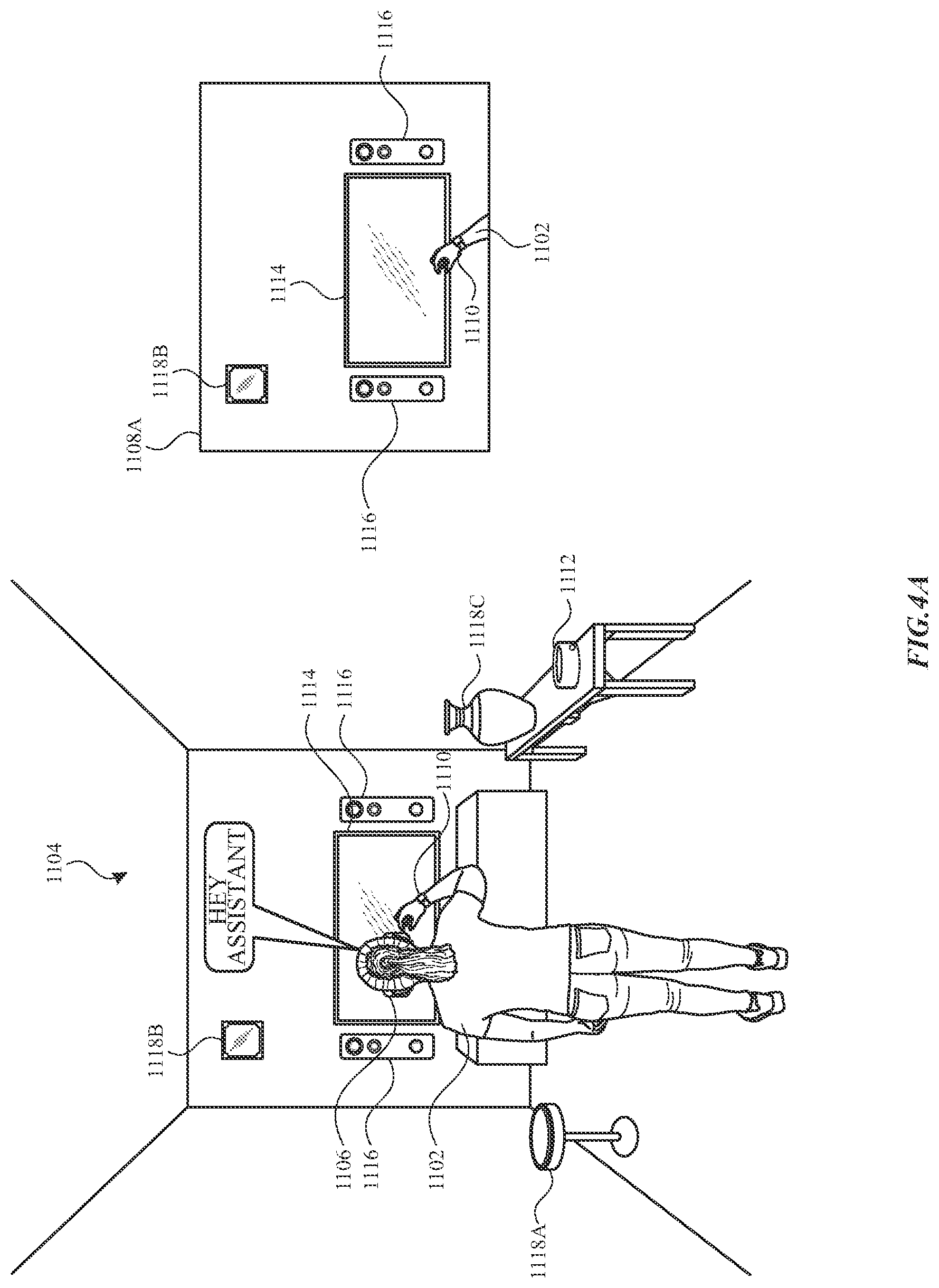 Patent US12620179 Figure 10 – Digital assistant object placement
