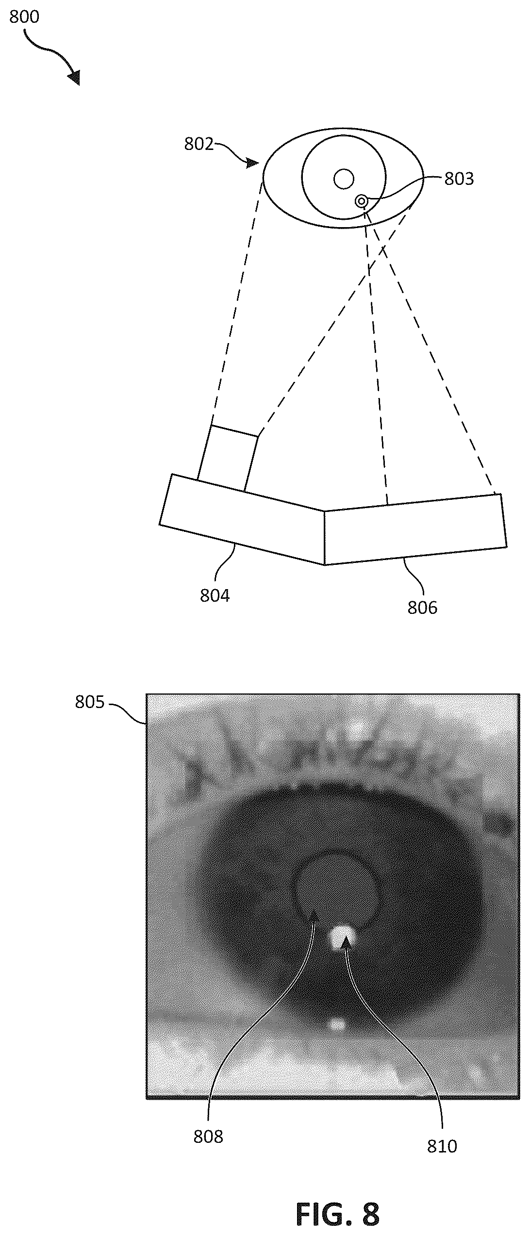 Patent US12620185 Figure 8 – Systems and methods for generating subtractive contrast in an augmented reality display