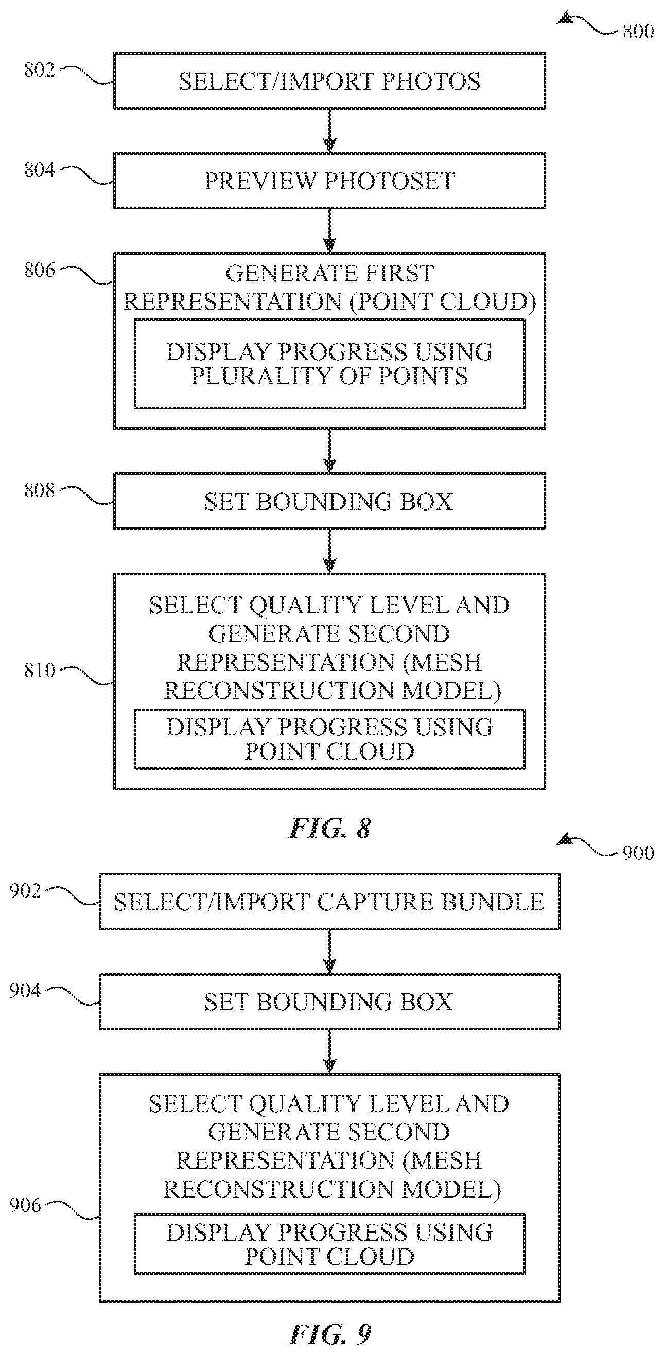 Patent US12620187 Figure 5 – Systems, methods, and user interfaces for generating a three-dimensional virtual representation of an object