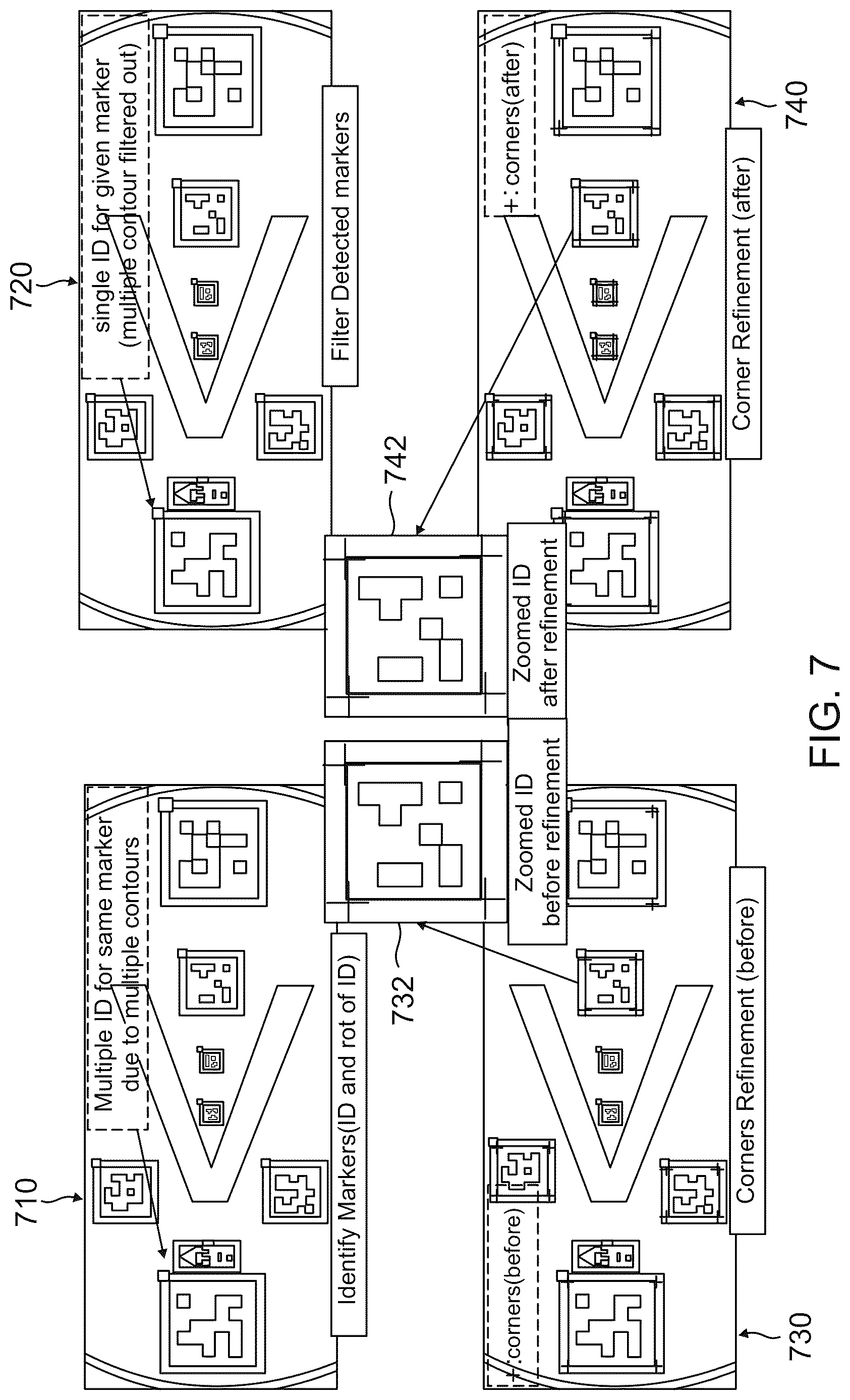 Patent US12620222 Figure 8 – Systems and methods for extracting surface markers for aircraft navigation