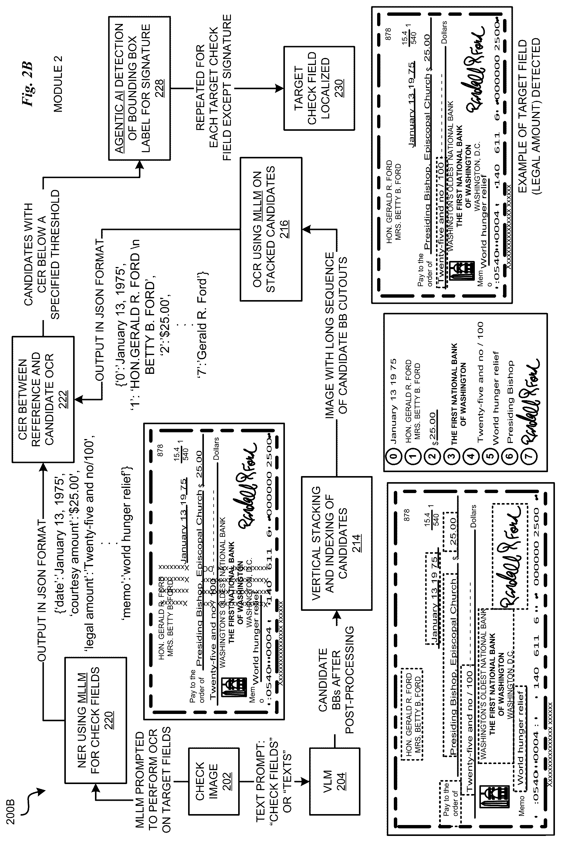 Patent US12620248 Figure 3 – Training-free framework for zero-shot check field detection