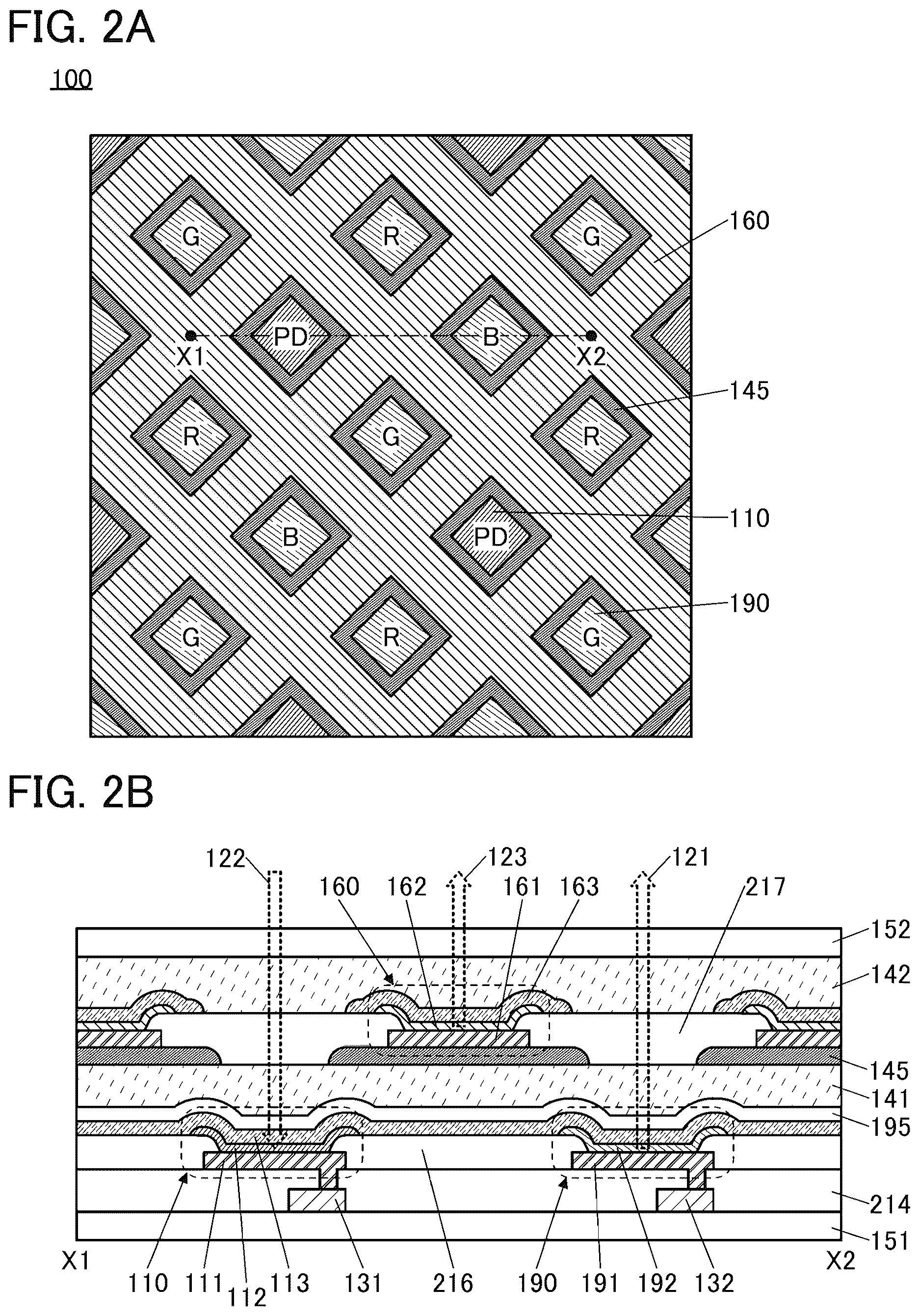 Patent US12620258 Figure 2 – Display device, display module, and electronic device