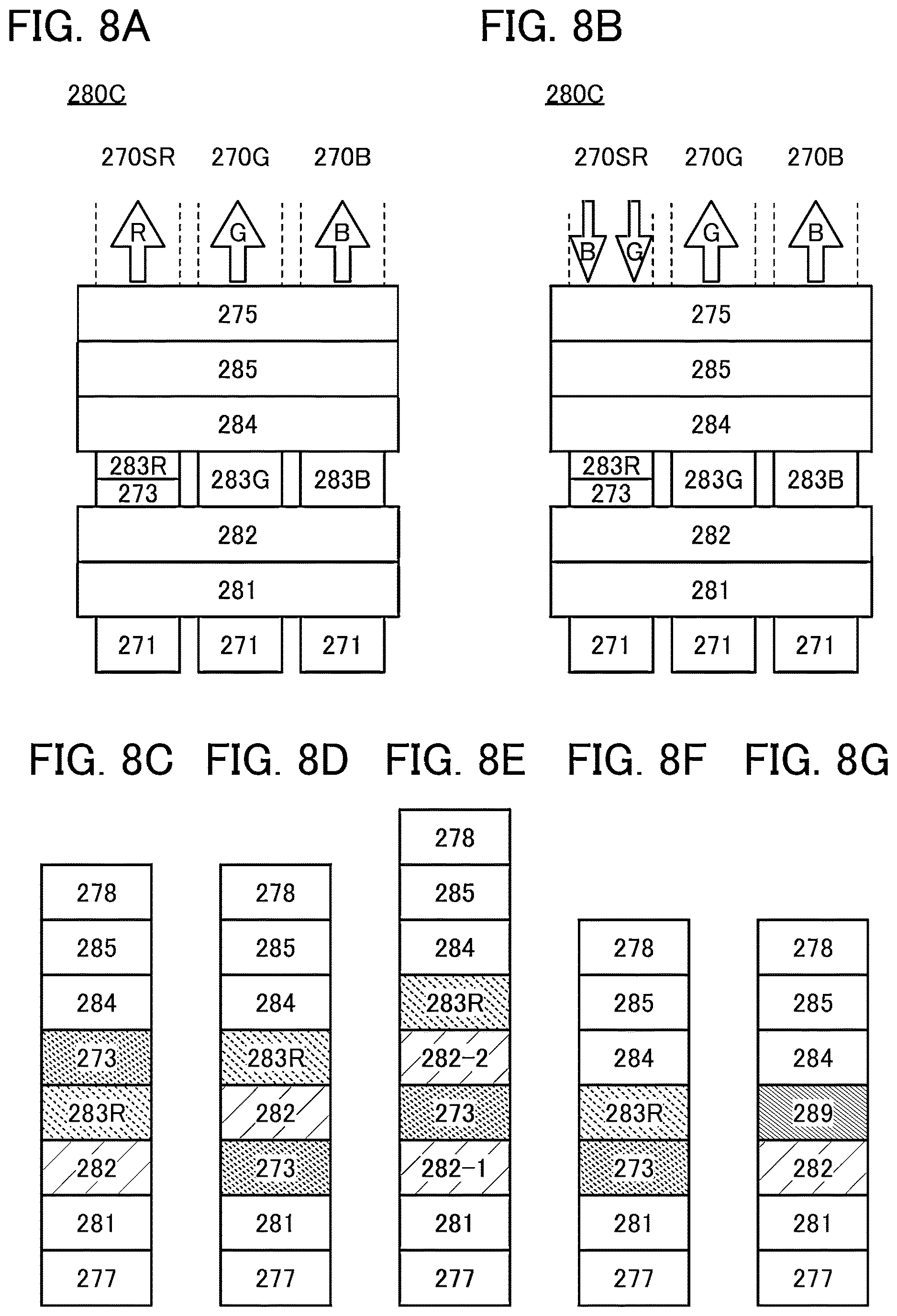 Patent US12620258 Figure 8 – Display device, display module, and electronic device
