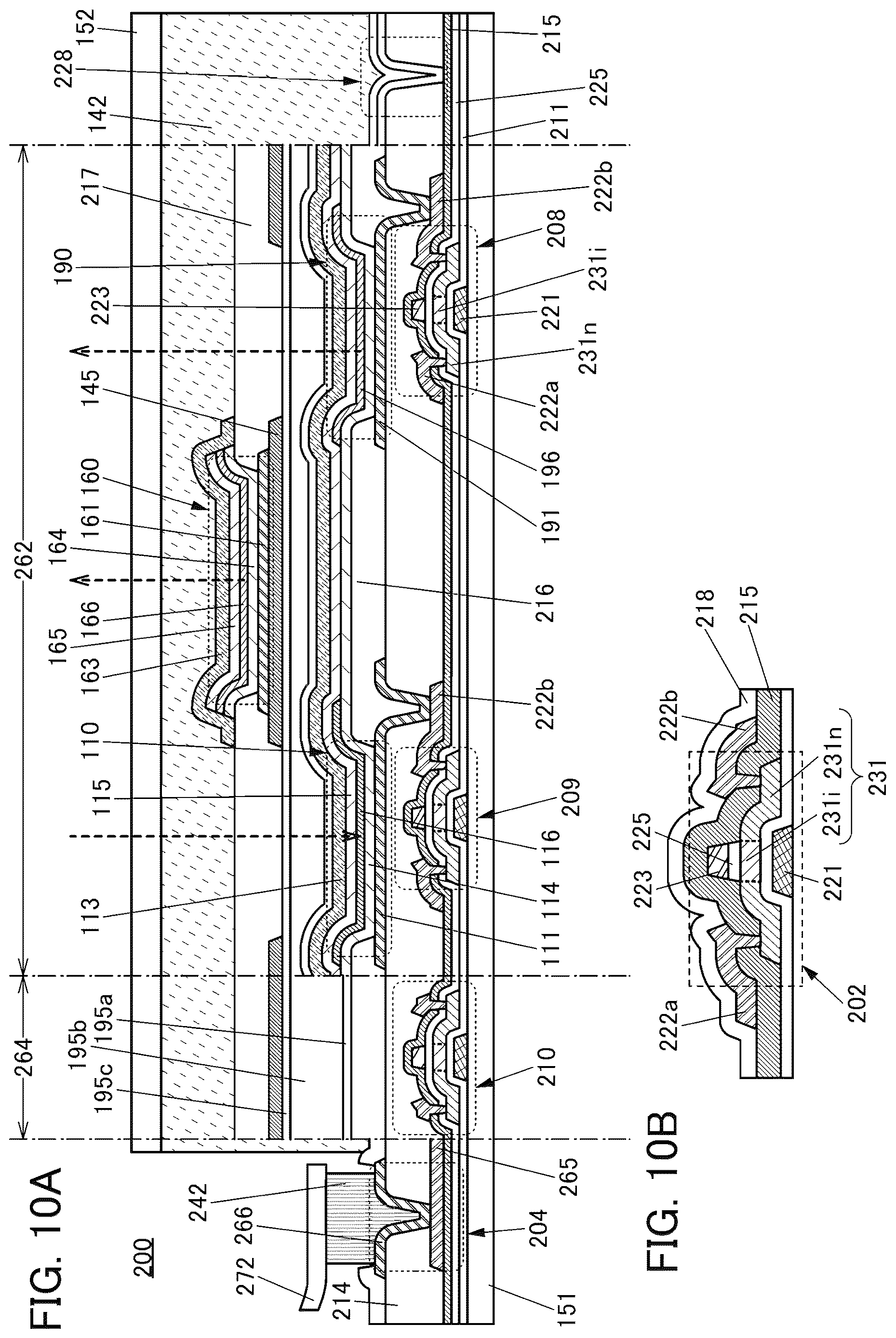 Patent US12620258 Figure 10 – Display device, display module, and electronic device