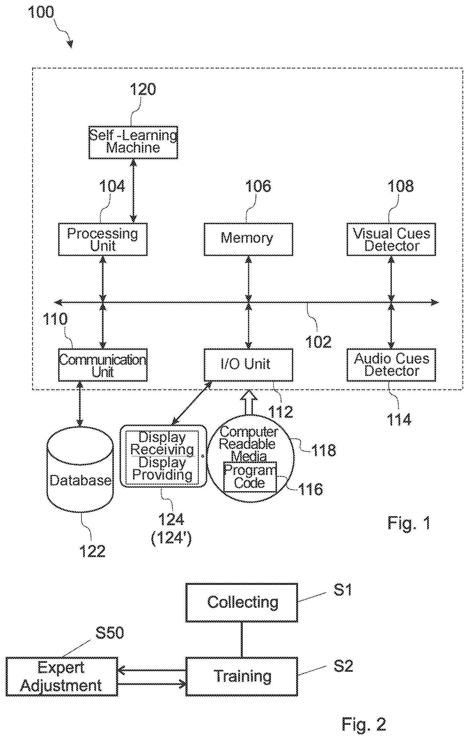 Patent US12620261 Figure 1 – System and method for reading and analysing behaviour including verbal, body language and facial expressions in order to determine a person's congruence