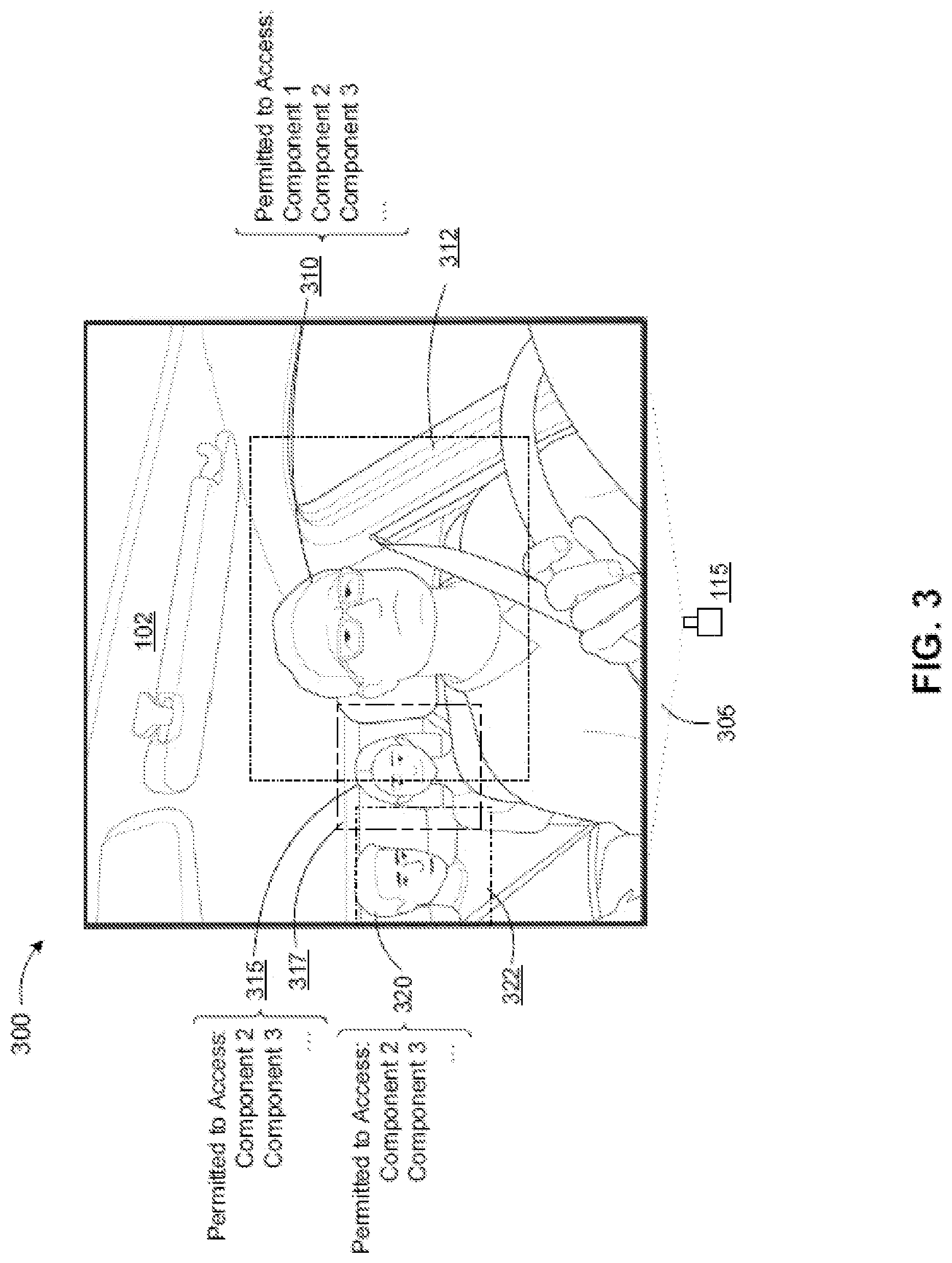 Patent US12620264 Figure 3 – Actuating a system via live person image recognition