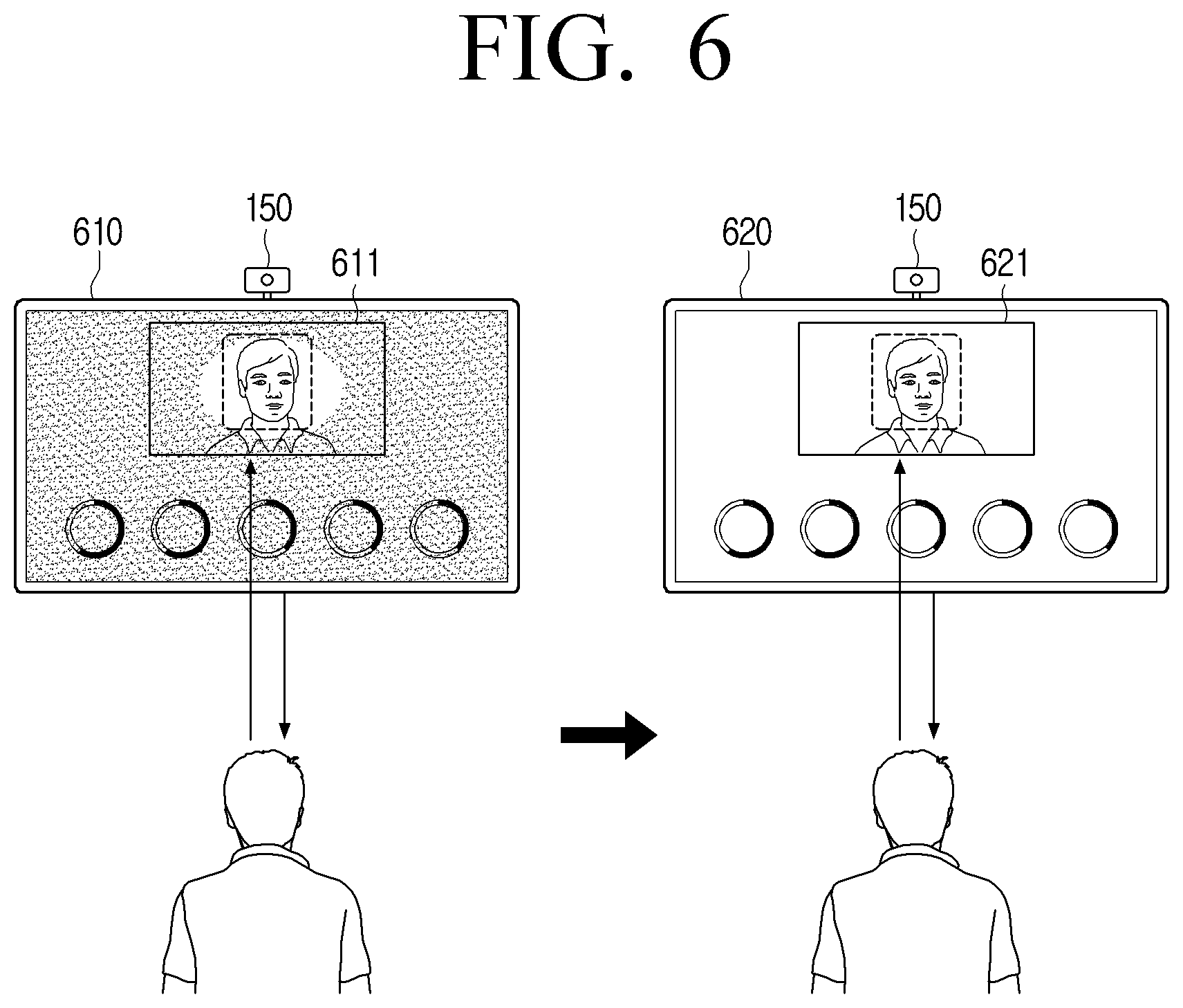 Patent US12620267 Figure 6 – Display apparatus and method thereof for guided biometric index measurement