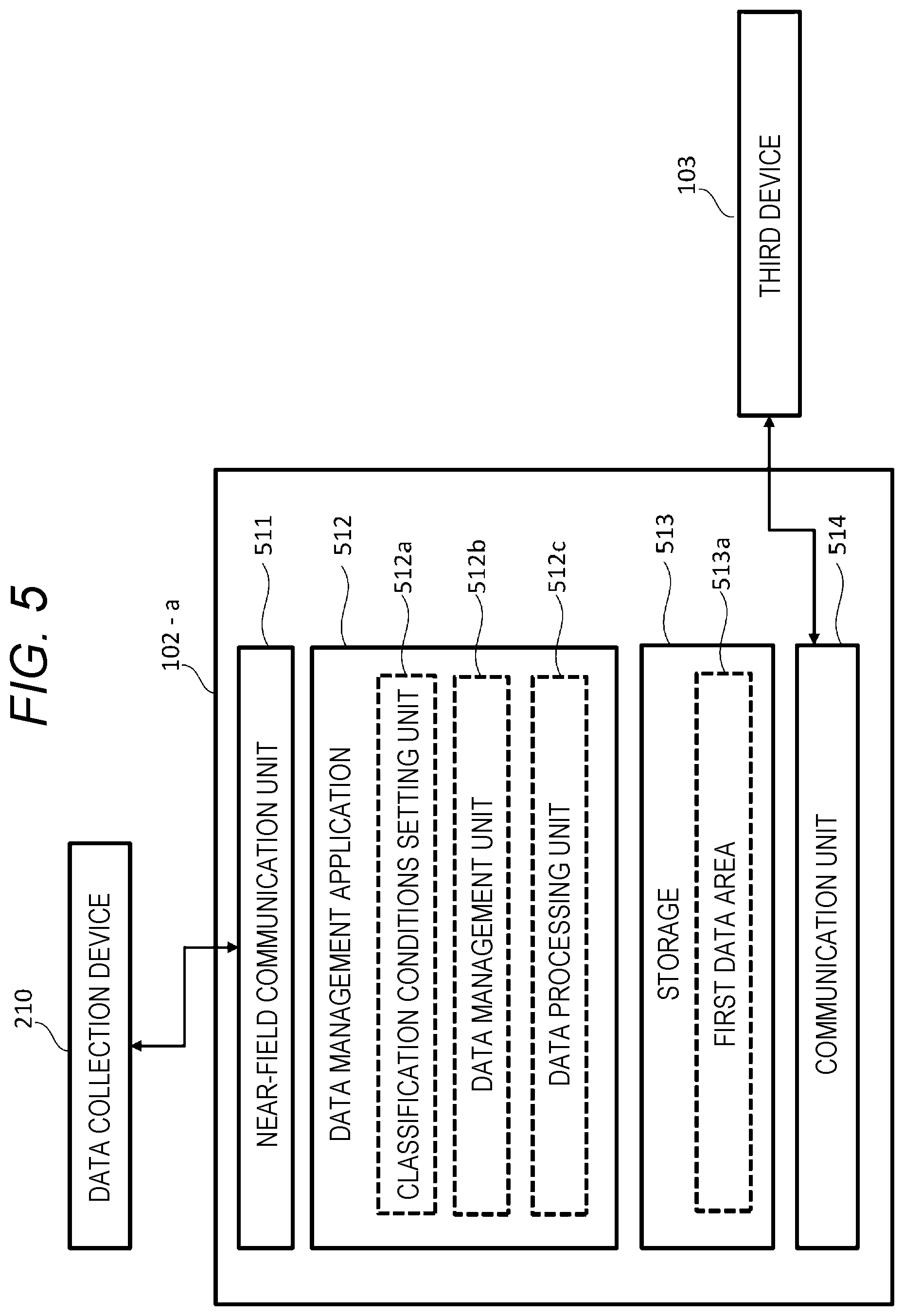 Patent US12620270 Figure 5 – Information system, data collection device, and information terminal