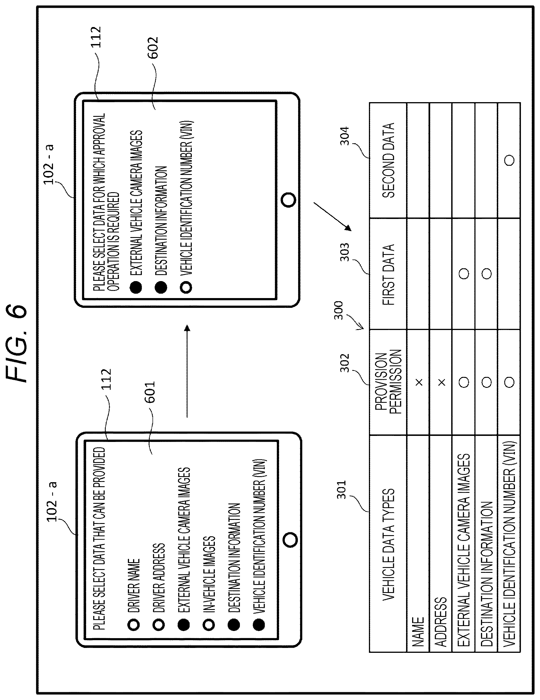 Patent US12620270 Figure 6 – Information system, data collection device, and information terminal