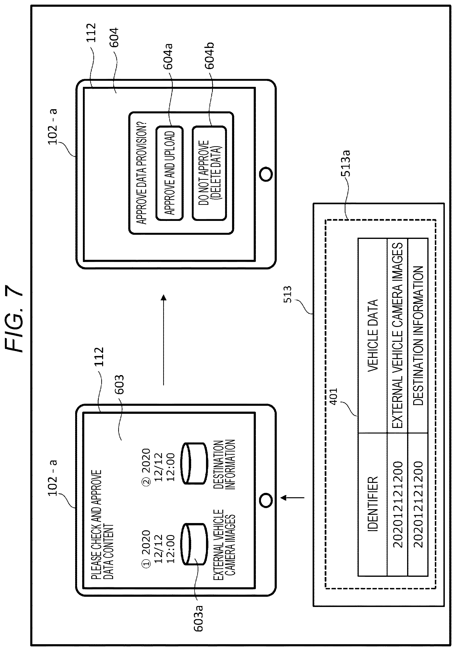 Patent US12620270 Figure 7 – Information system, data collection device, and information terminal