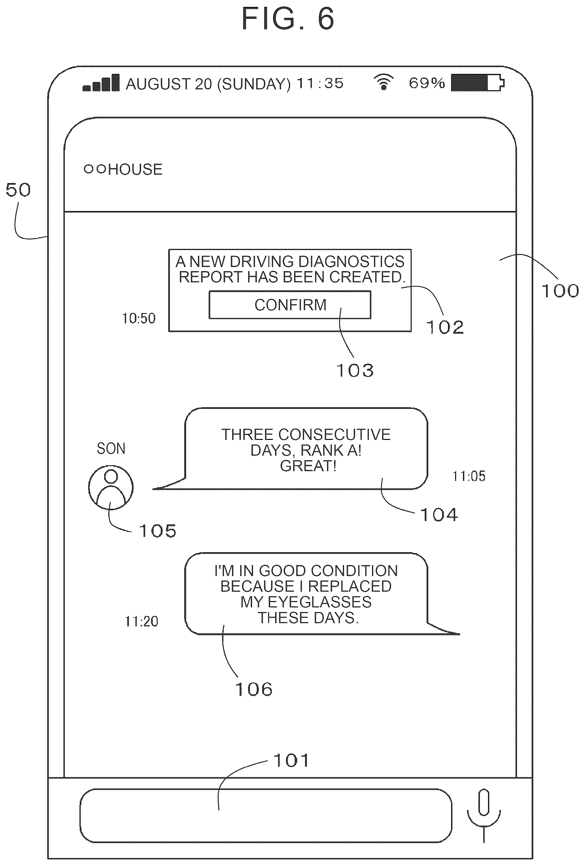 Patent US12620276 Figure 6 – Driving diagnosis system