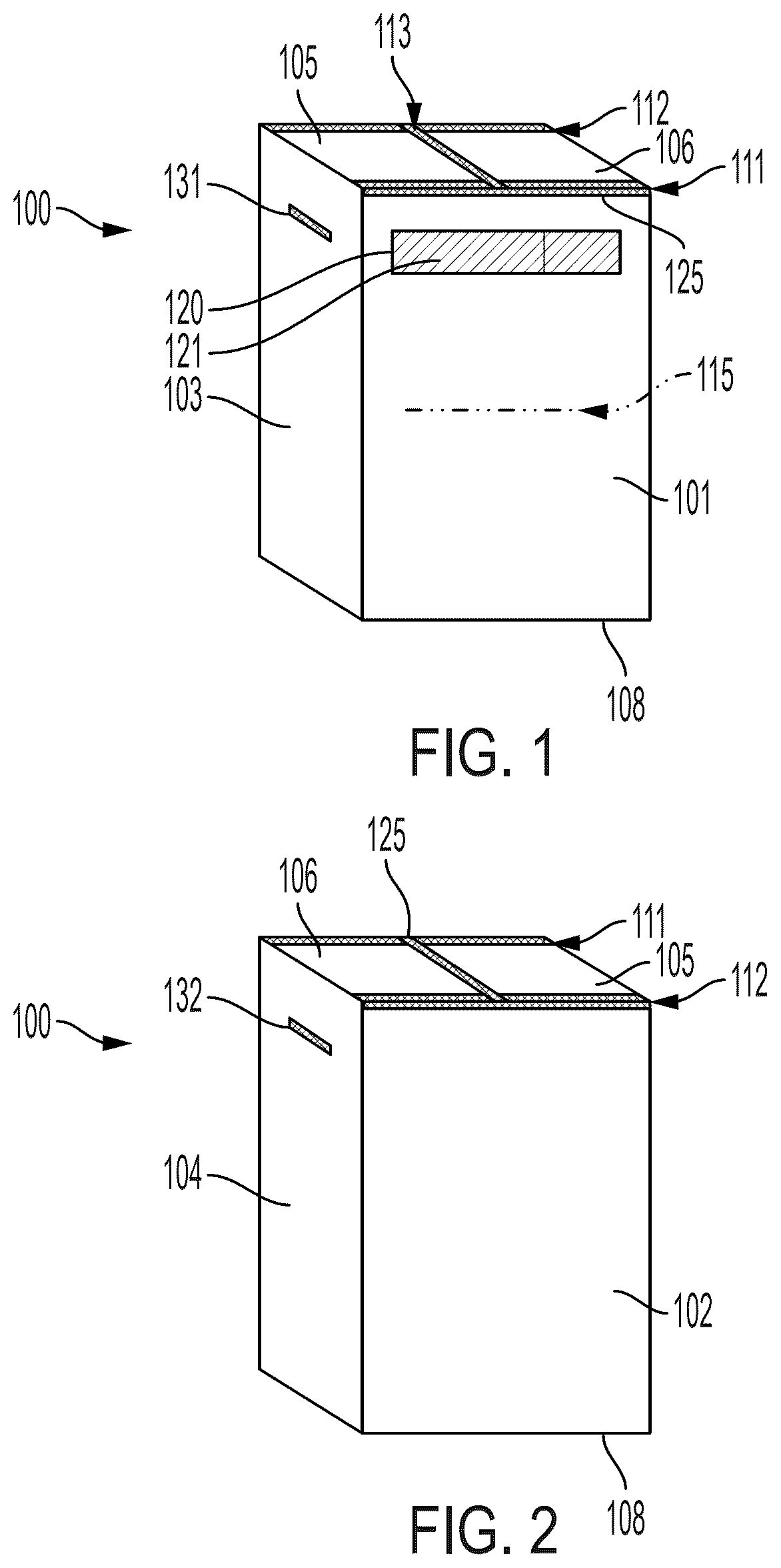 Patent US12620286 Figure 1 – Secure document collection and storage container
