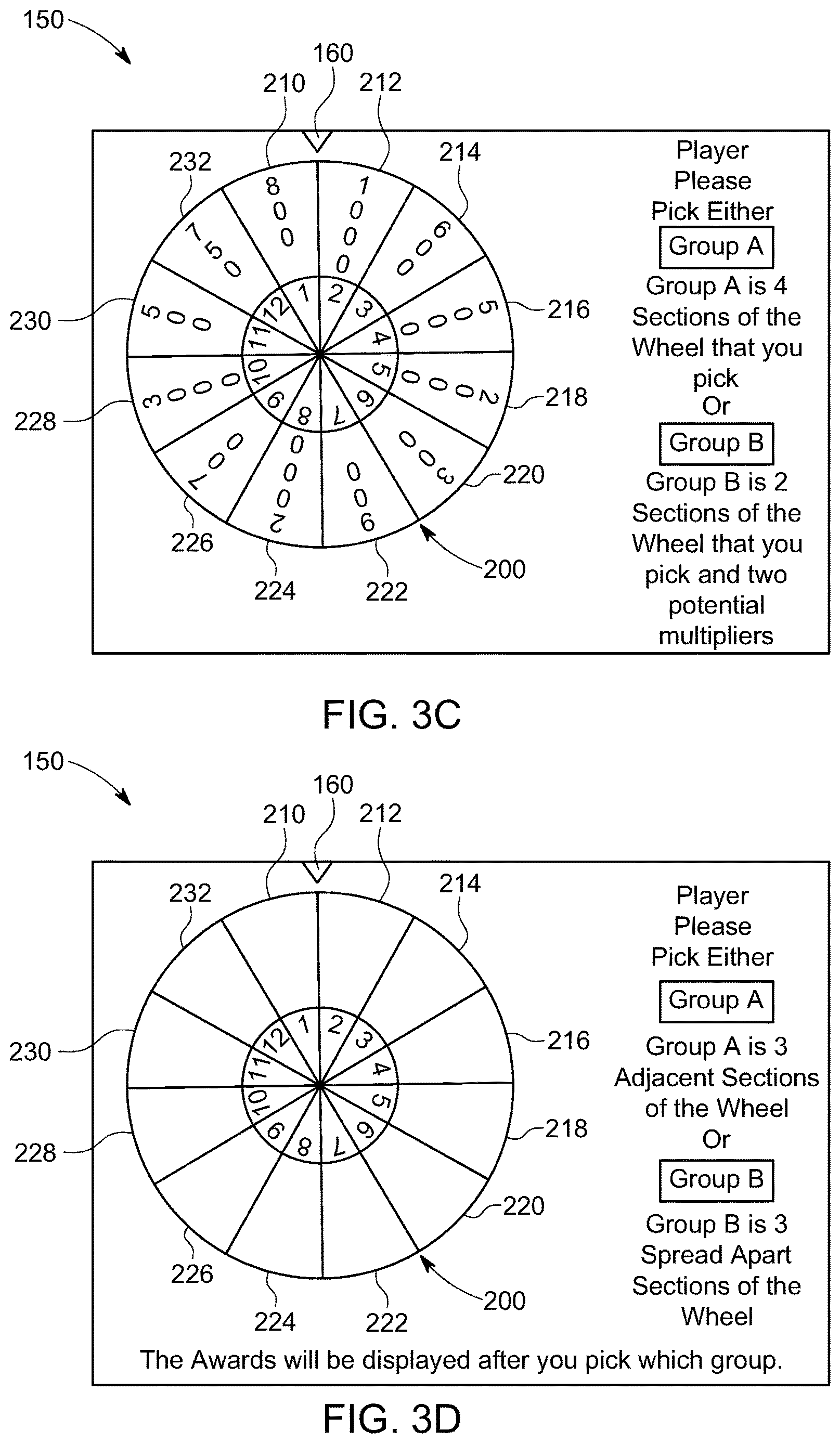 Patent US12620287 Figure 5 – Wheel section group selection