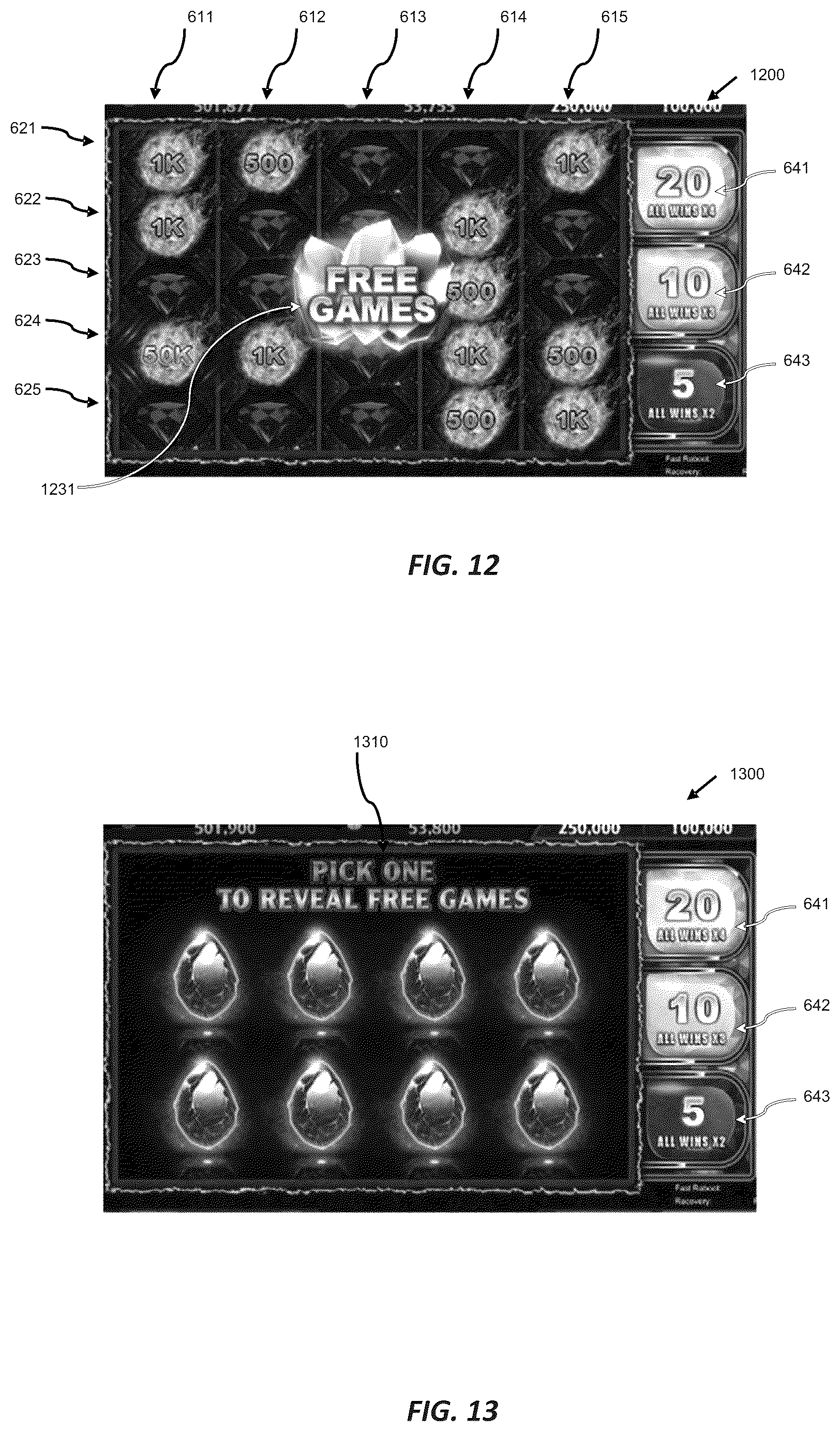 Patent US12620288 Figure 10 – Electronic gaming machine and system with a game action reel strip controlling symbol evaluation and selection