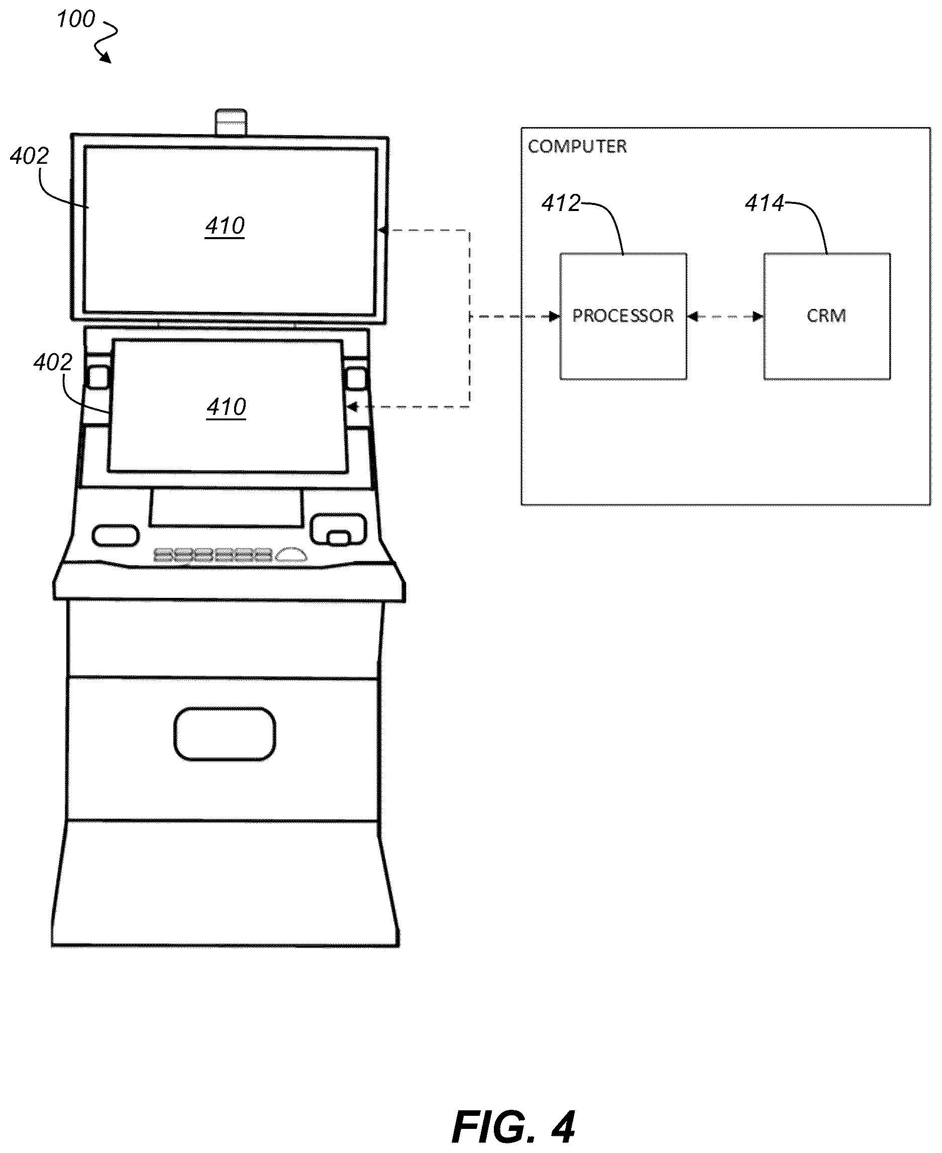 Patent US12620290 Figure 6 – GUI with a bonus symbol window to use credit value for initiating a jackpot chance game and a feature game with hold-and-spin functionality