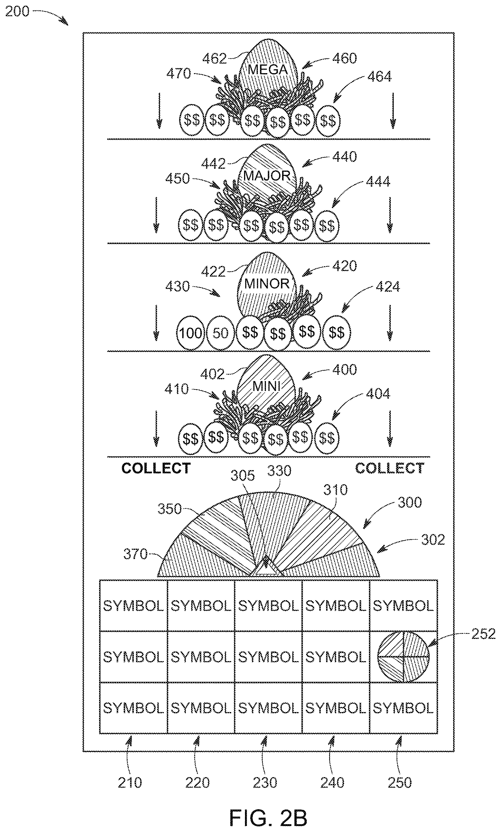 Patent US12620291 Figure 6 – Changeable set selector for multiple sets and underlying symbol displays