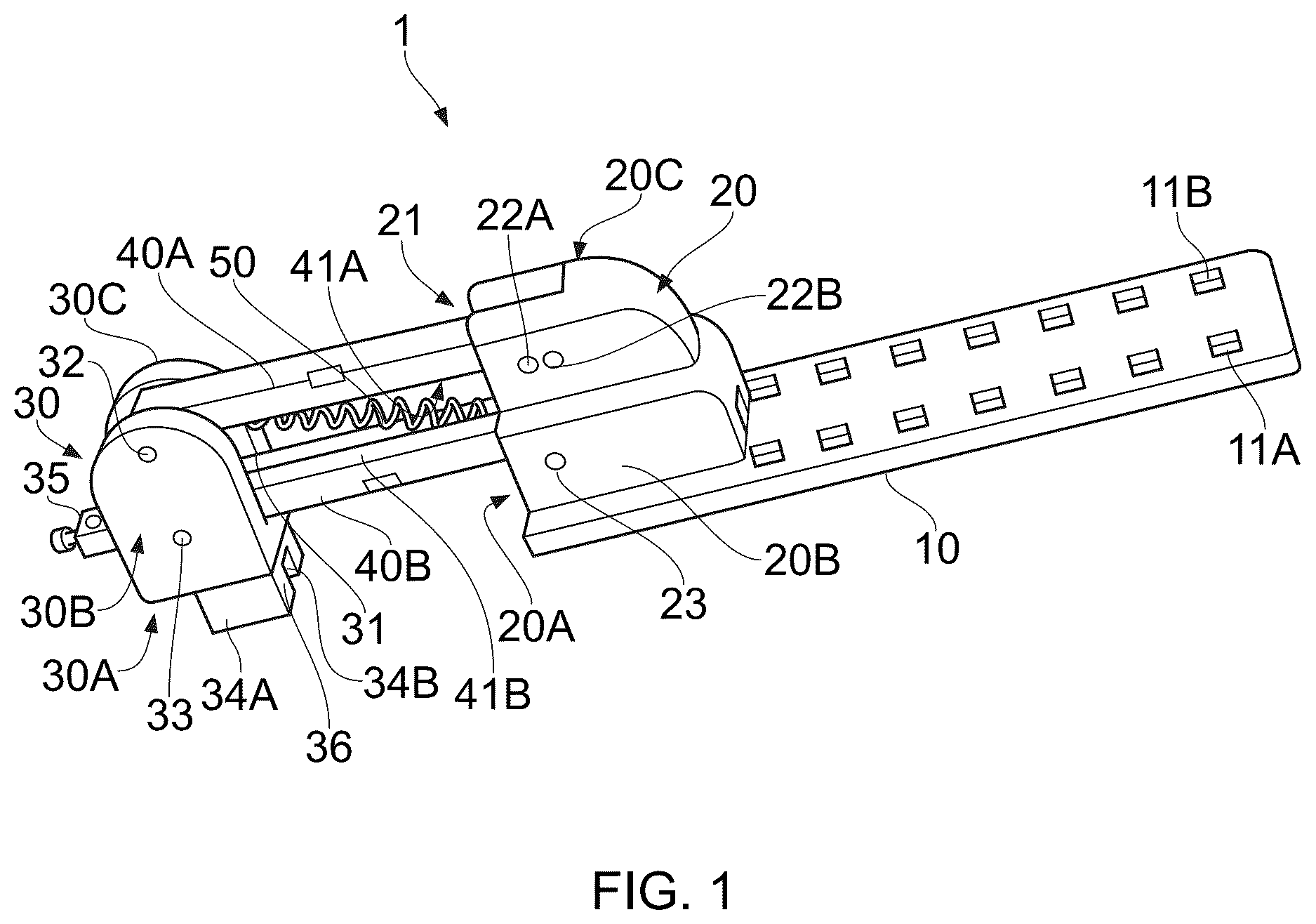 Patent US12620300 Figure 1 – Shaft contact device
