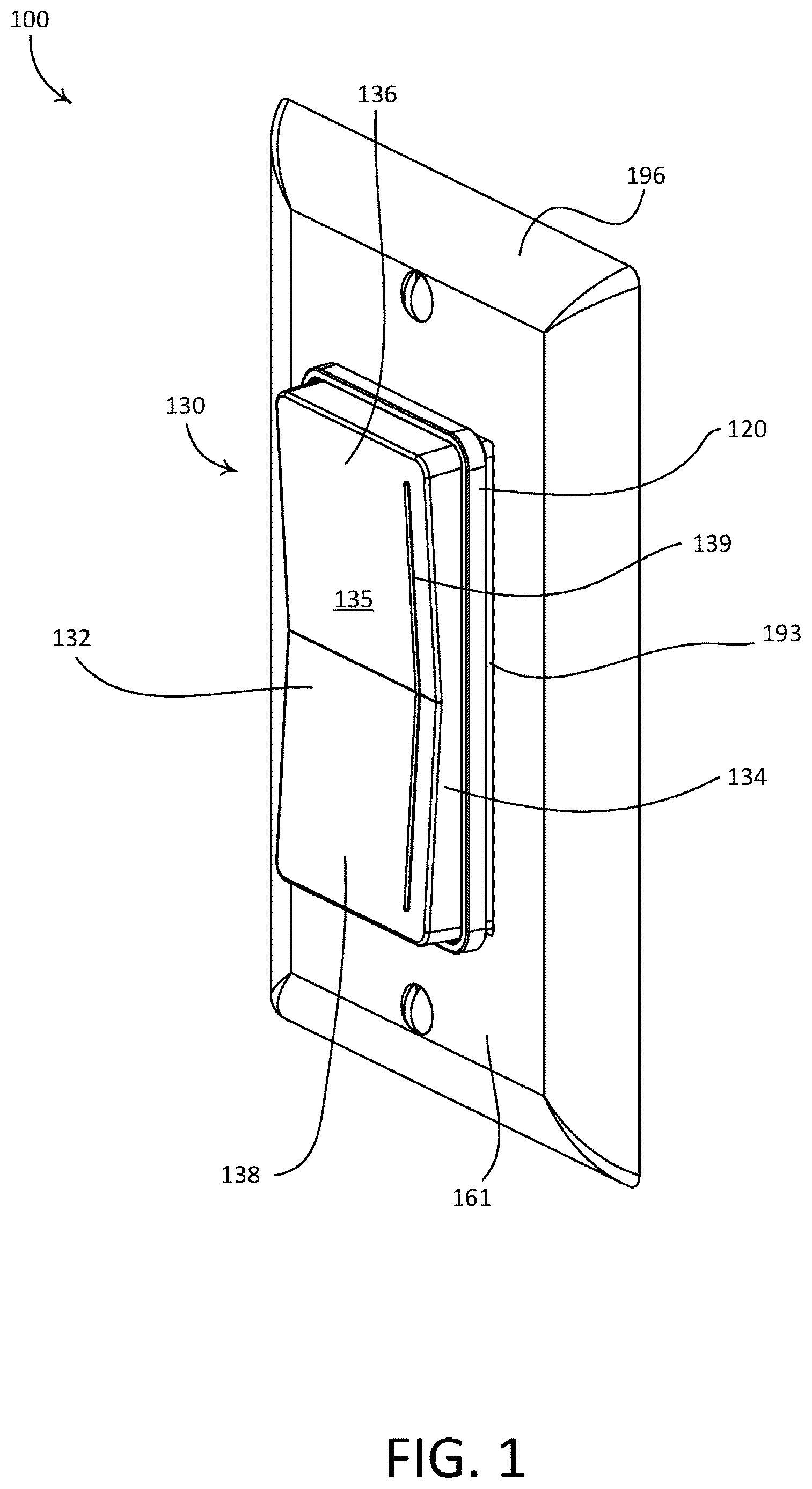 Patent US12620302 Figure 1 – Retrofit remote control device