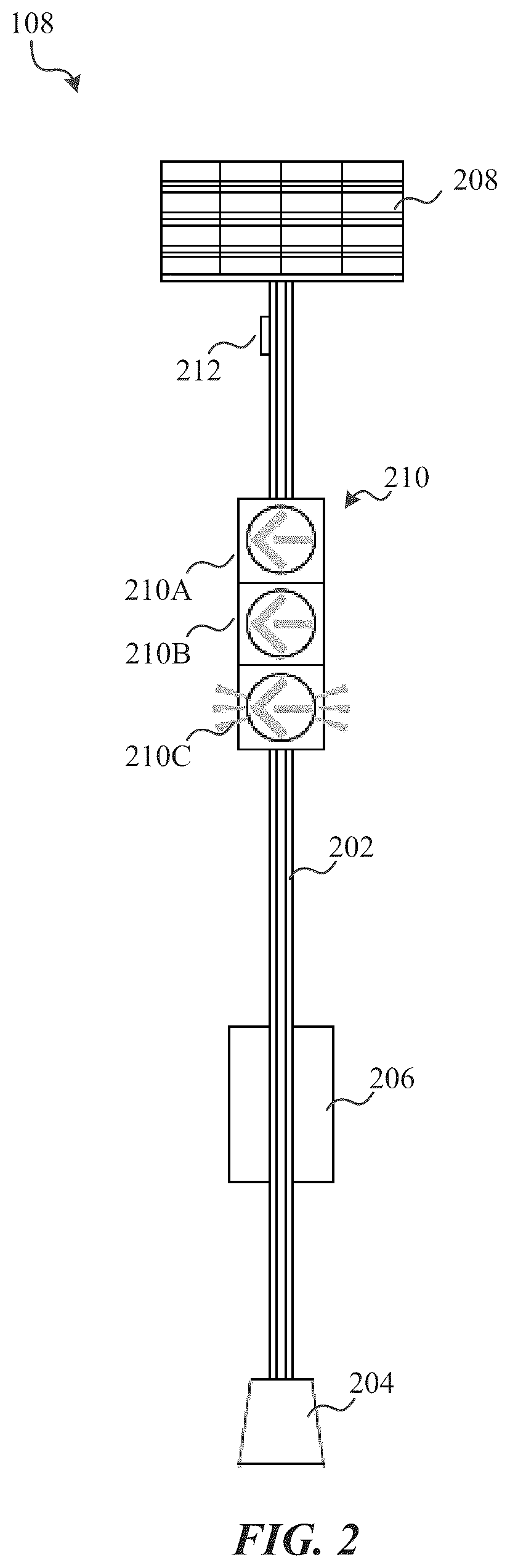 Patent US12620306 Figure 2 – Systems, methods, devices, and apparatuses for intelligent traffic signaling
