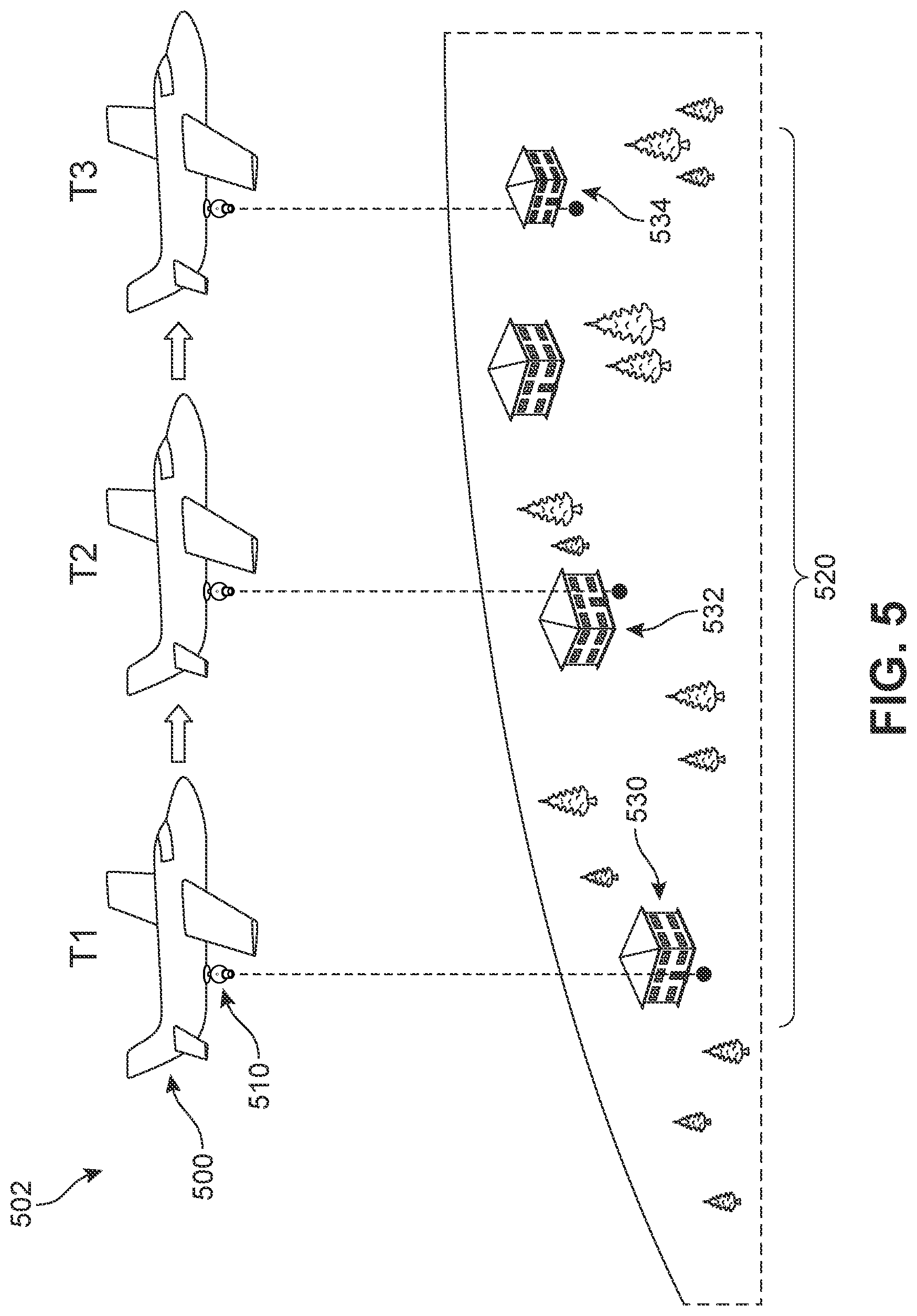 Patent US12620317 Figure 5 – Flight path optimization for aerial-based damage assessment