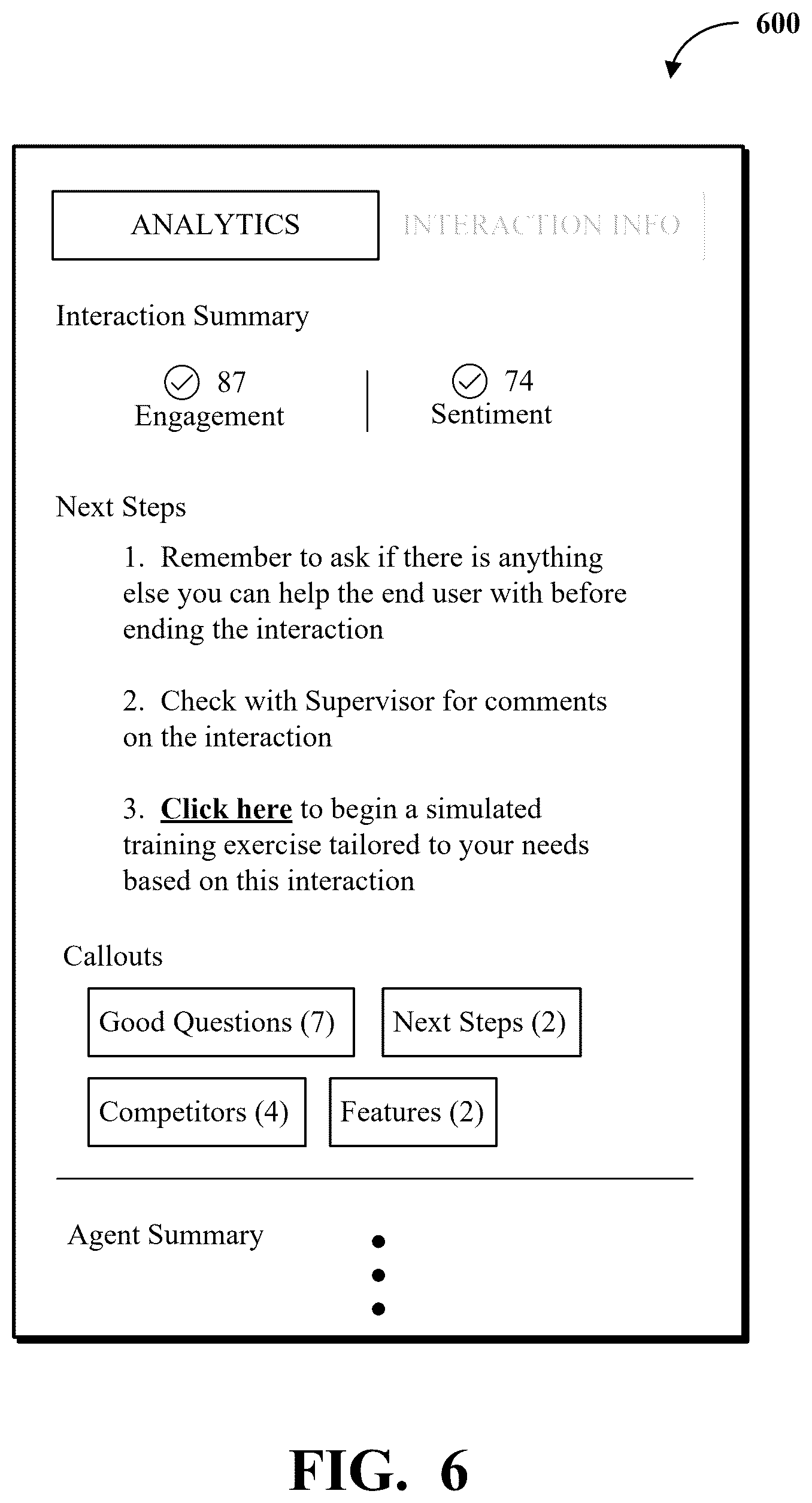 Patent US12620320 Figure 6 – Contact center quality management control using generative artificial intelligence