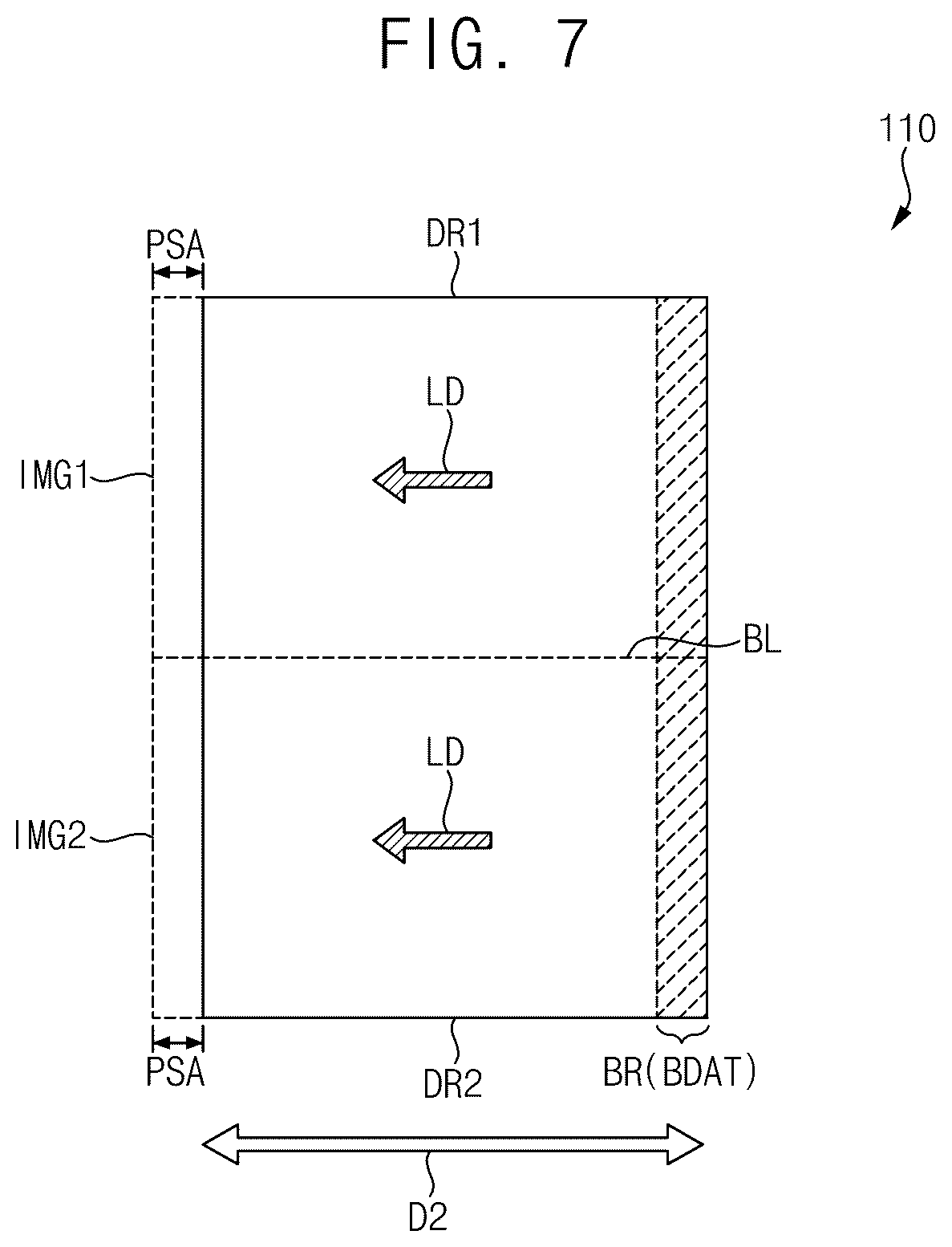 Patent US12620331 Figure 7 – Display device displaying a three-dimensional image