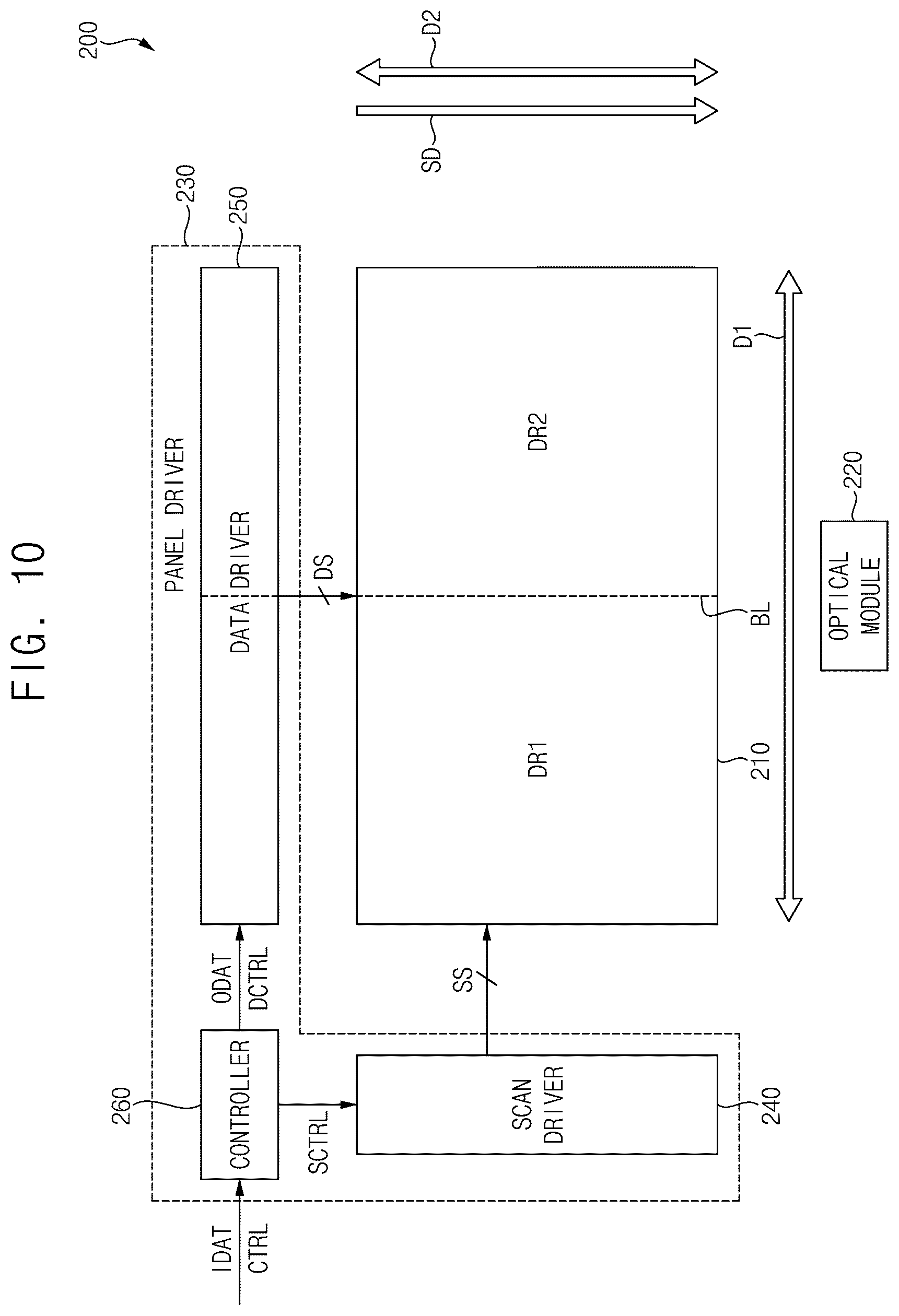 Patent US12620331 Figure 10 – Display device displaying a three-dimensional image