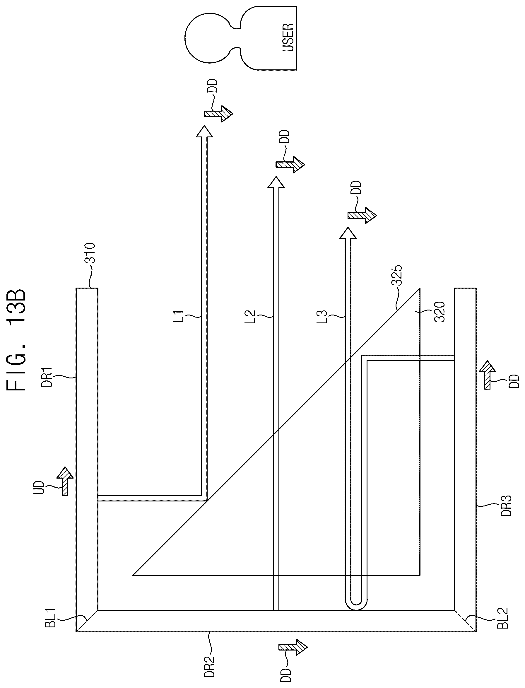 Patent US12620331 Figure 14 – Display device displaying a three-dimensional image