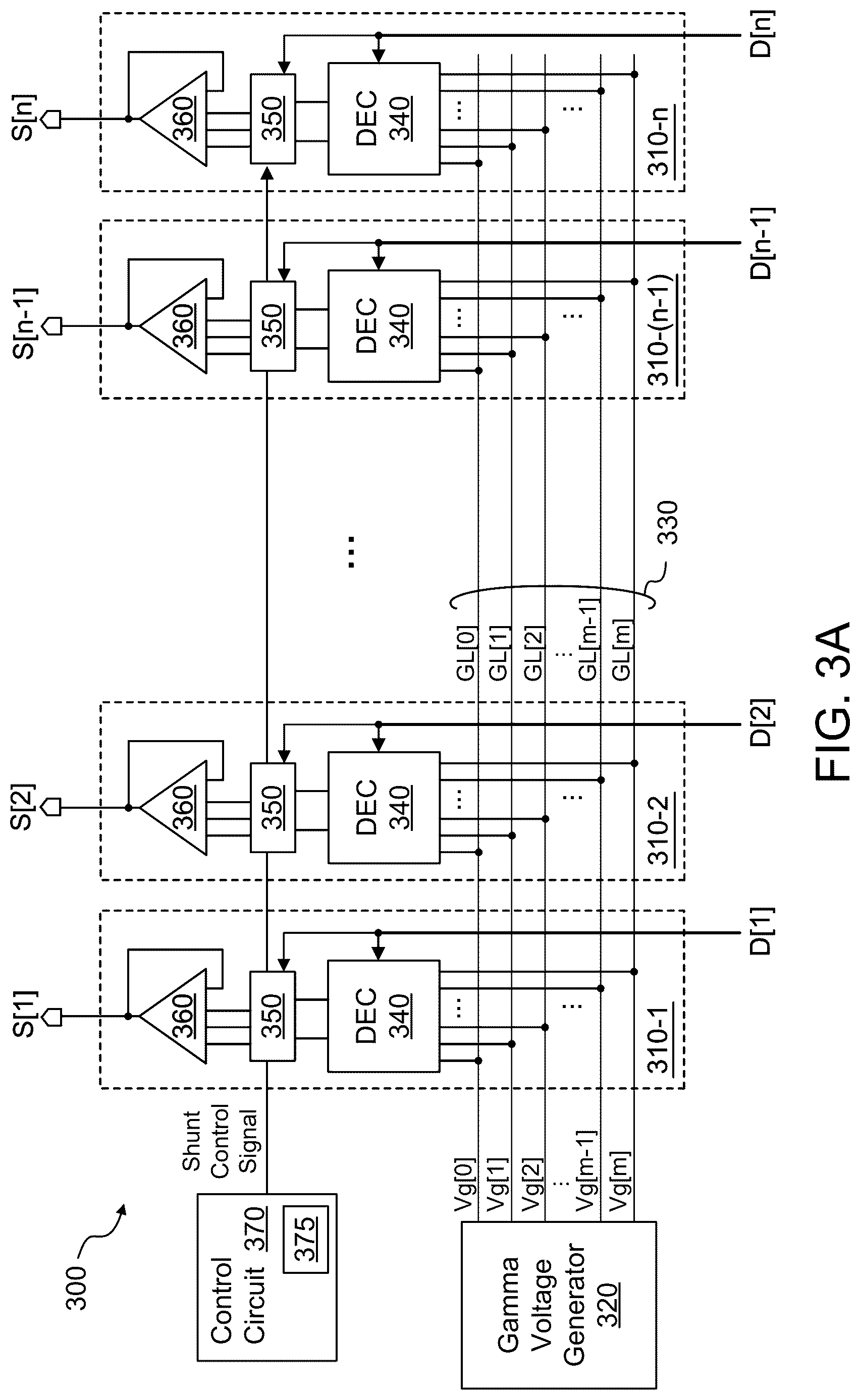 Patent US12620334 Figure 3 – Slew rate enhancement at source amplifier inputs