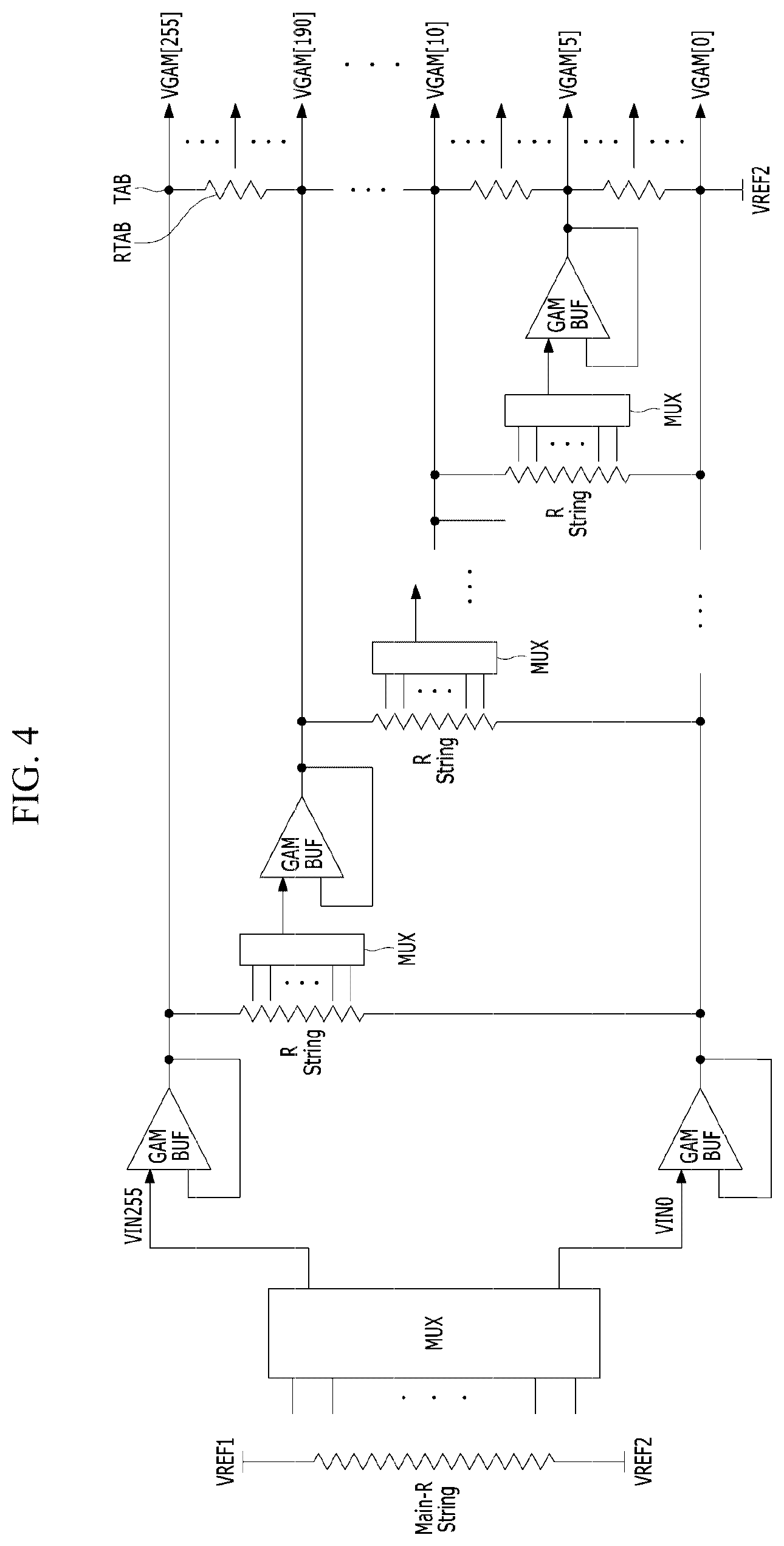 Patent US12620336 Figure 4 – Gamma voltage generation circuit and display device including the same