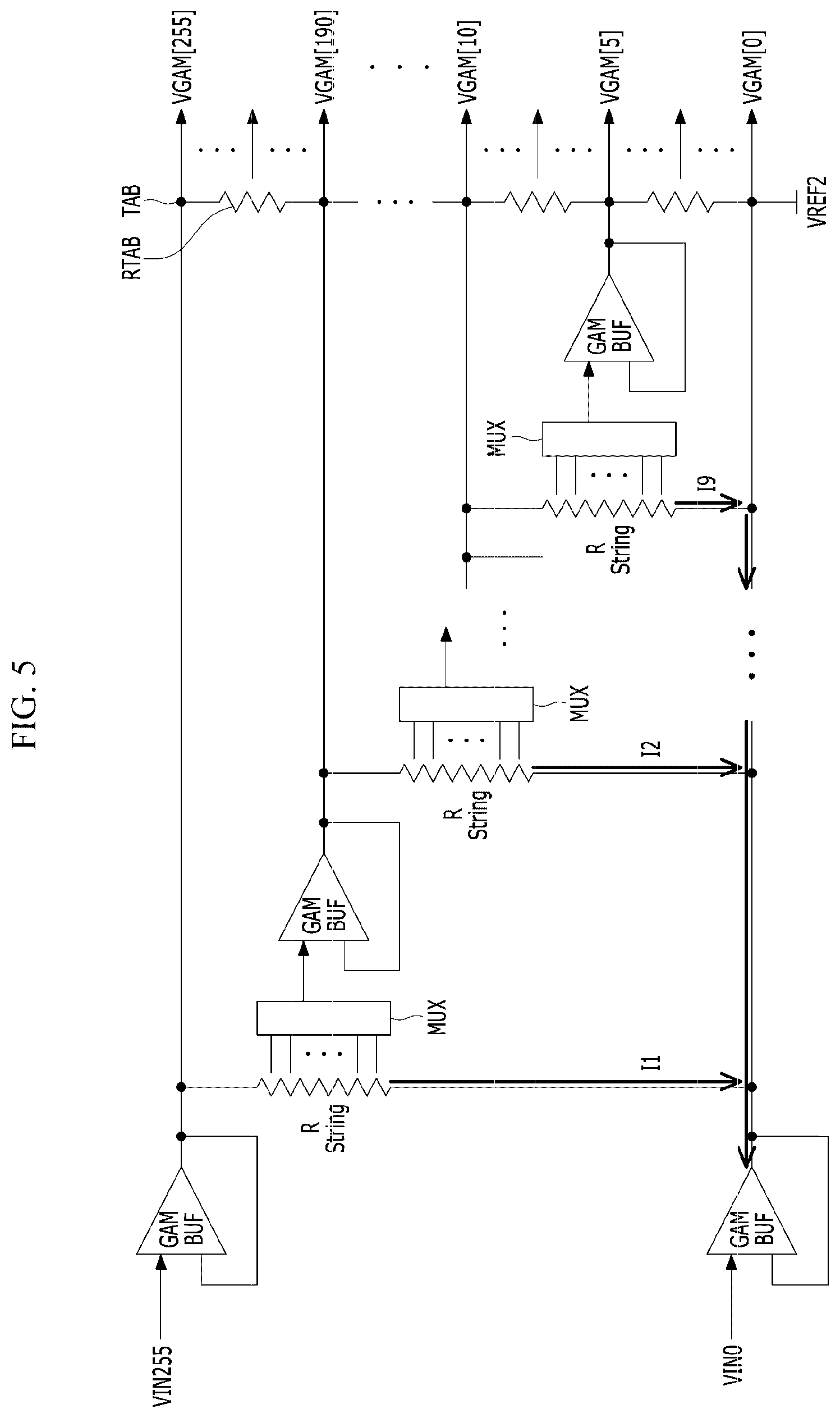 Patent US12620336 Figure 5 – Gamma voltage generation circuit and display device including the same
