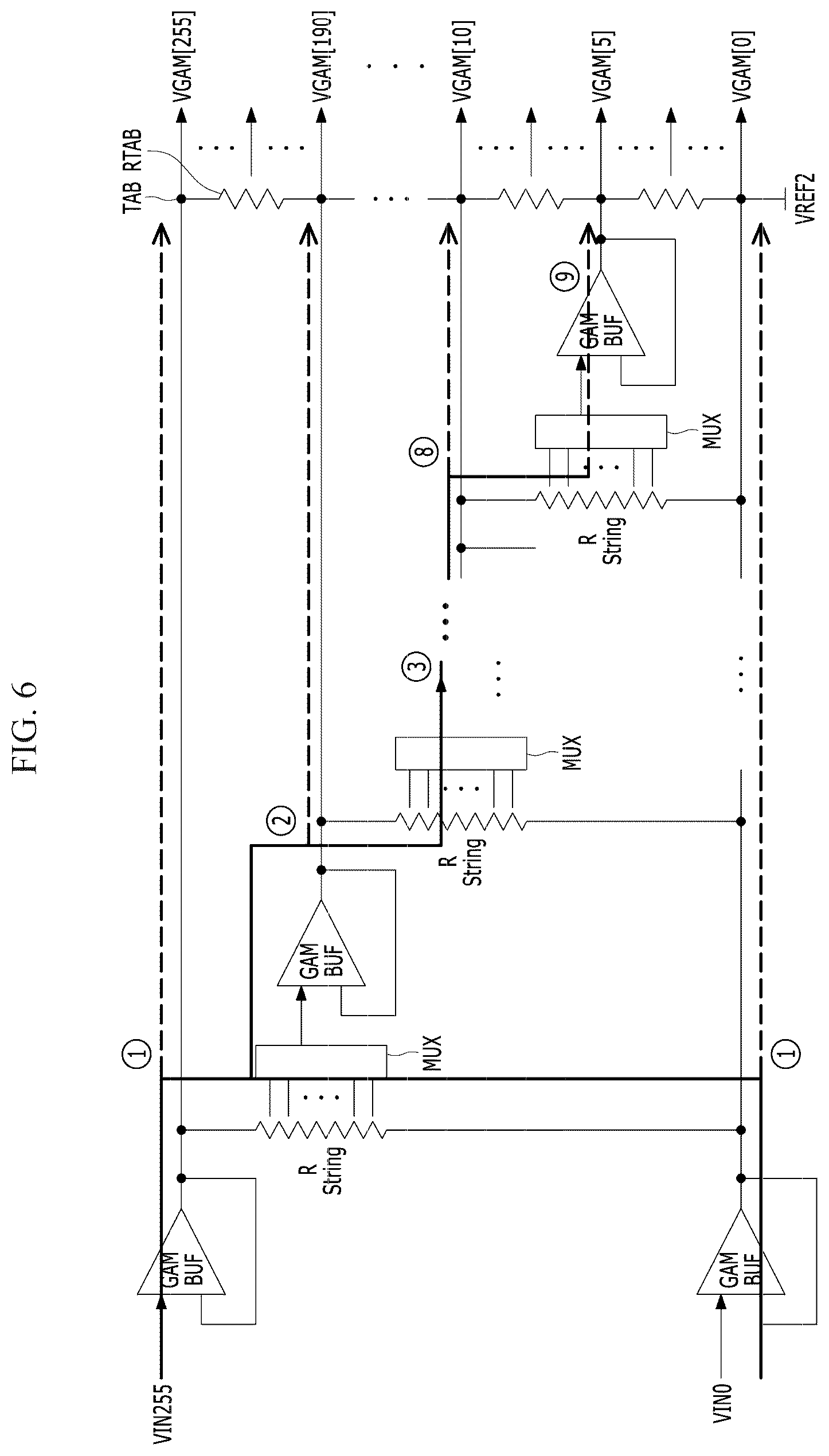Patent US12620336 Figure 6 – Gamma voltage generation circuit and display device including the same