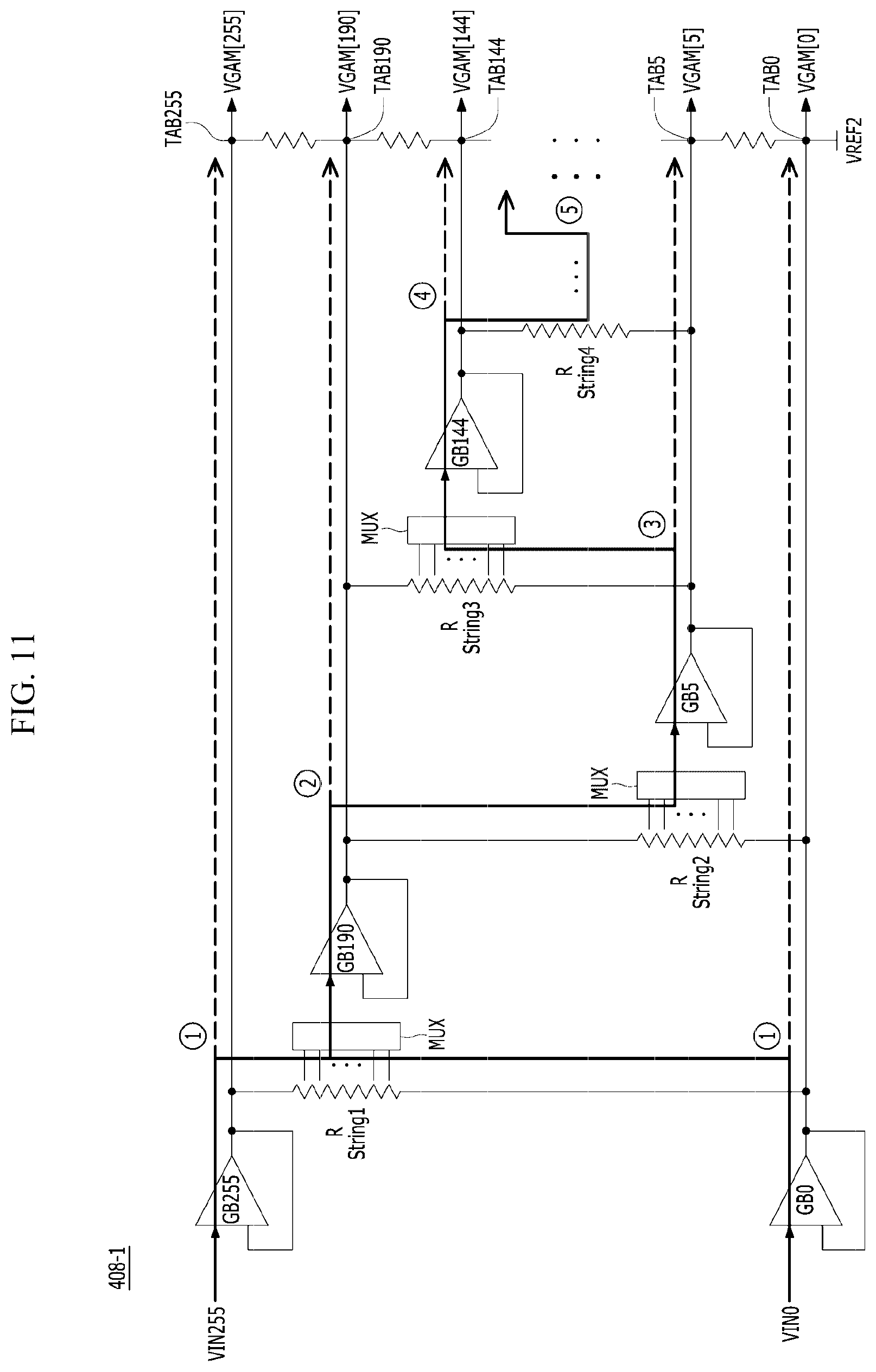 Patent US12620336 Figure 11 – Gamma voltage generation circuit and display device including the same