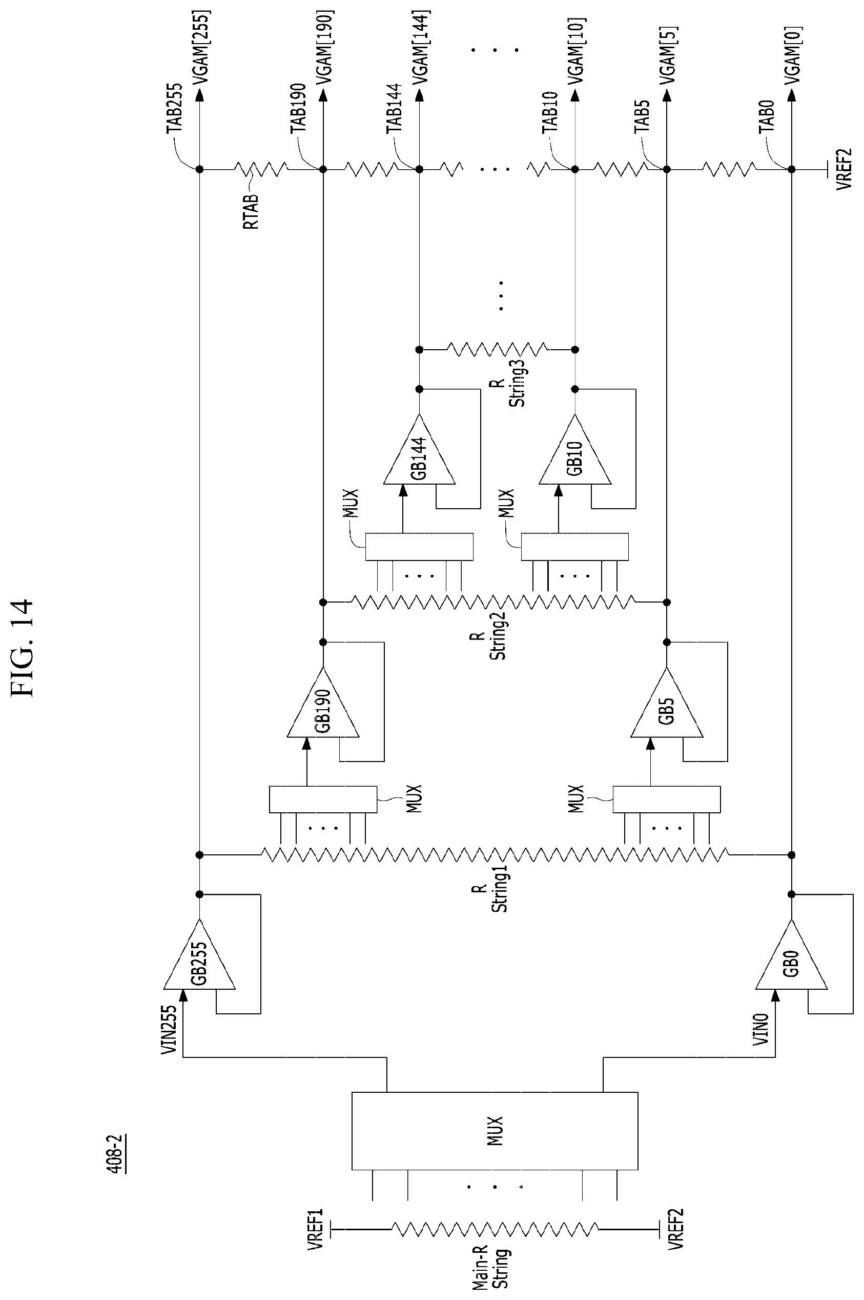 Patent US12620336 Figure 14 – Gamma voltage generation circuit and display device including the same