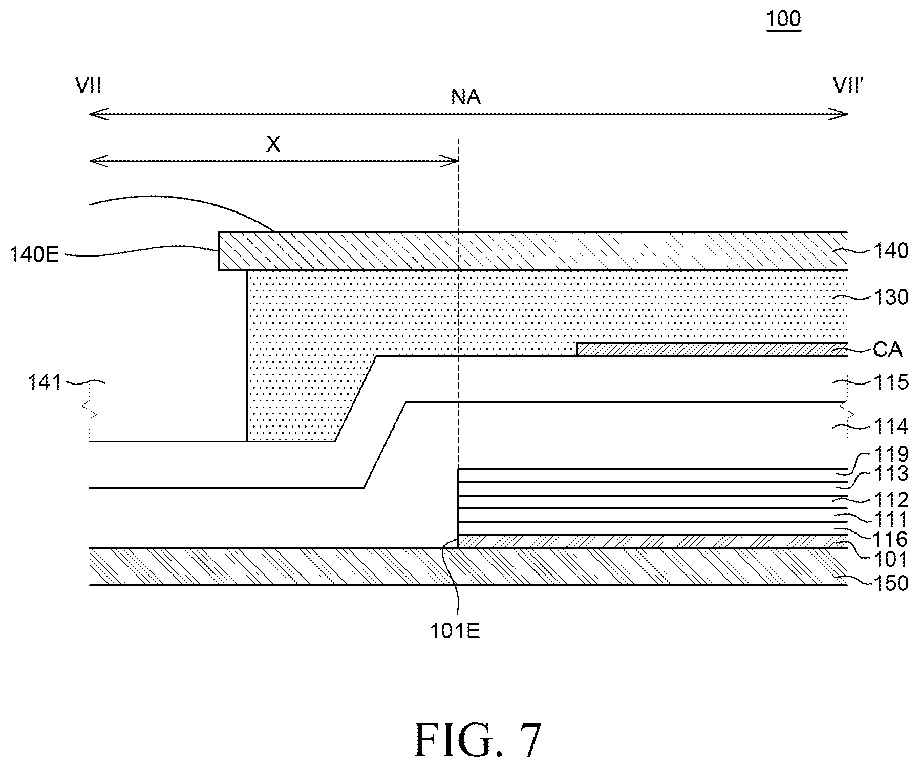 Patent US12620338 Figure 7 – Display device