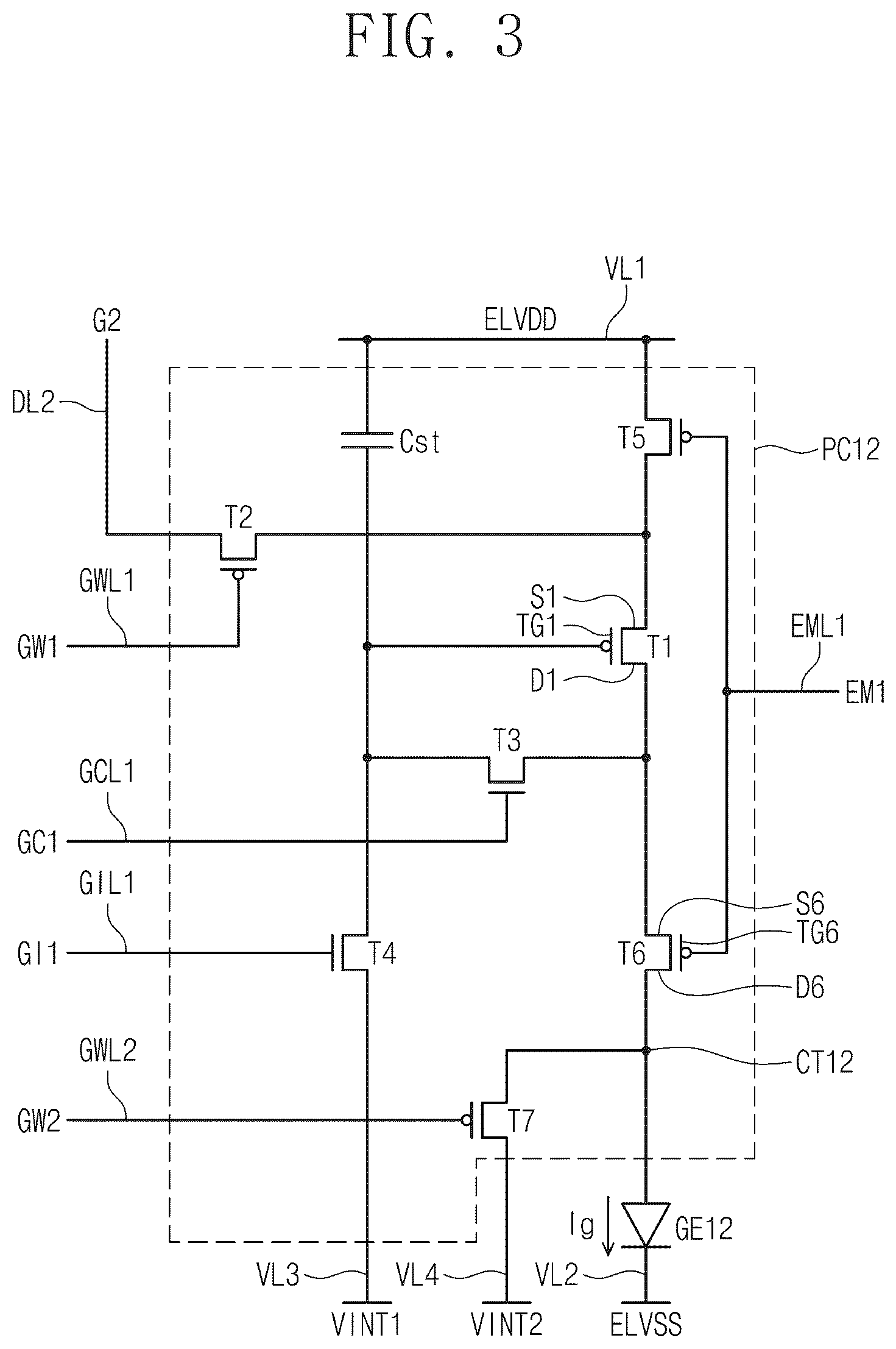 Patent US12620343 Figure 3 – Display panel and display device including the same