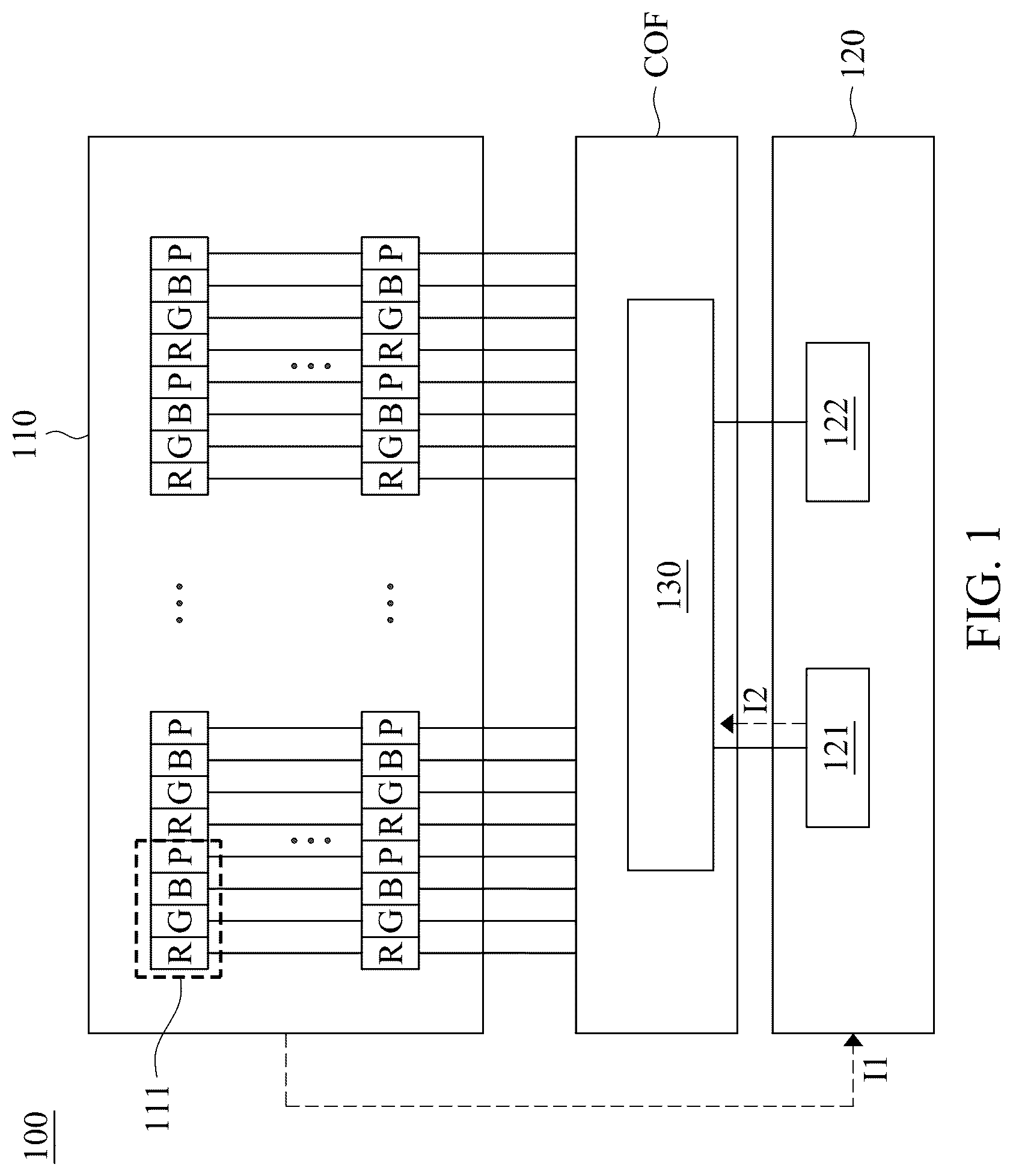 Patent US12620348 Figure 1 – Display device and driving method for driving display panel