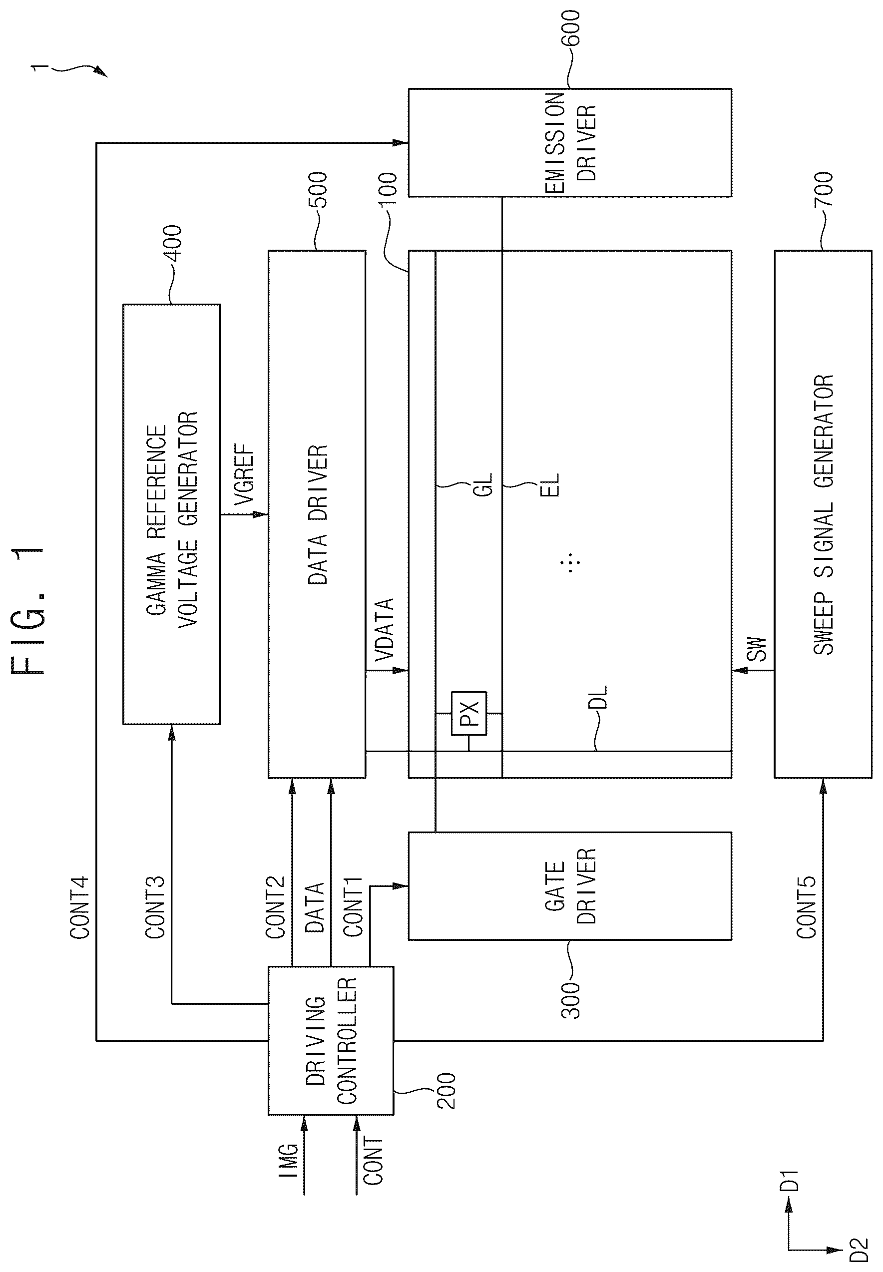 Patent US12620350 Figure 1 – Pixel circuit, display apparatus including the pixel circuit, and electronic apparatus including the pixel circuit