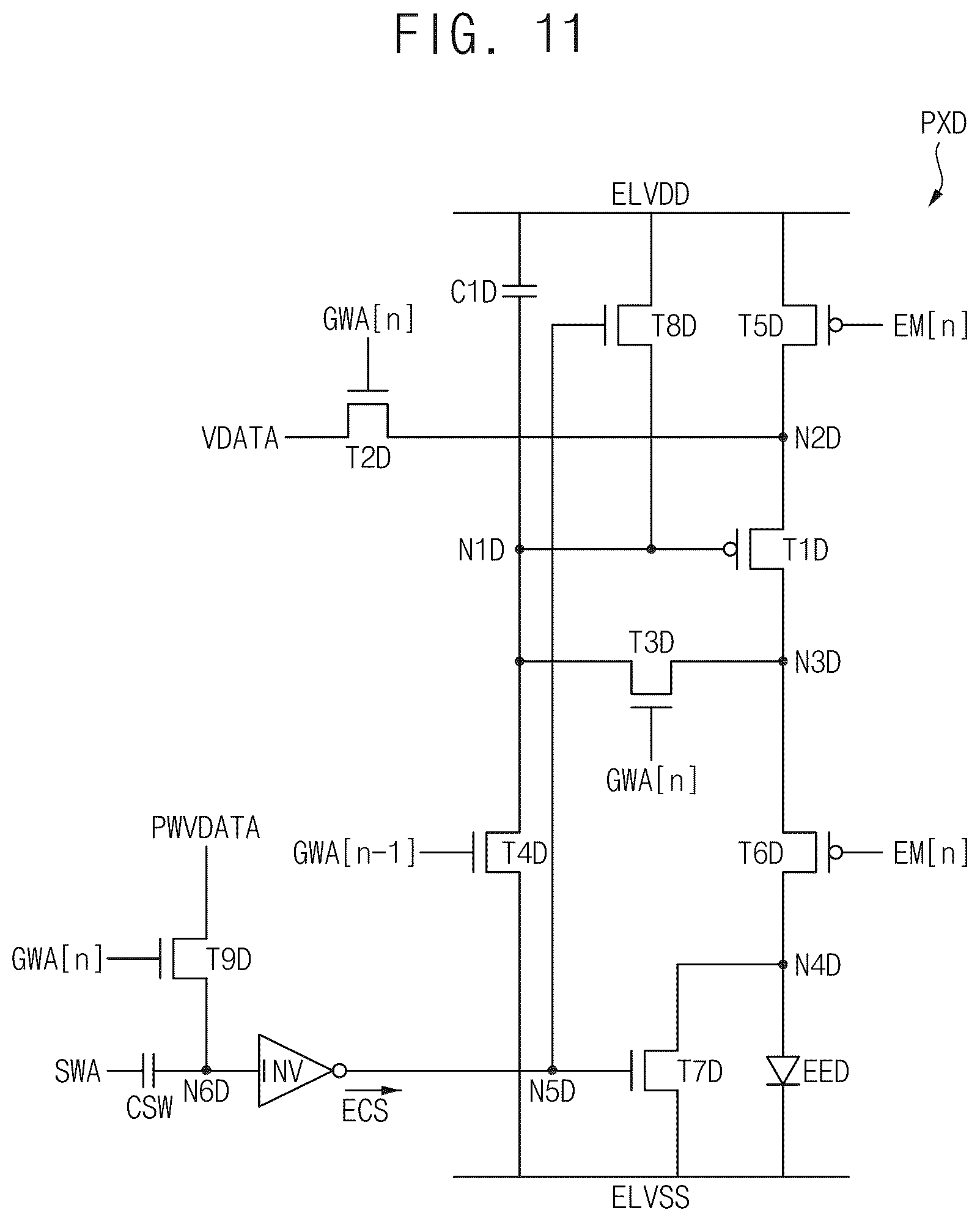 Patent US12620350 Figure 8 – Pixel circuit, display apparatus including the pixel circuit, and electronic apparatus including the pixel circuit