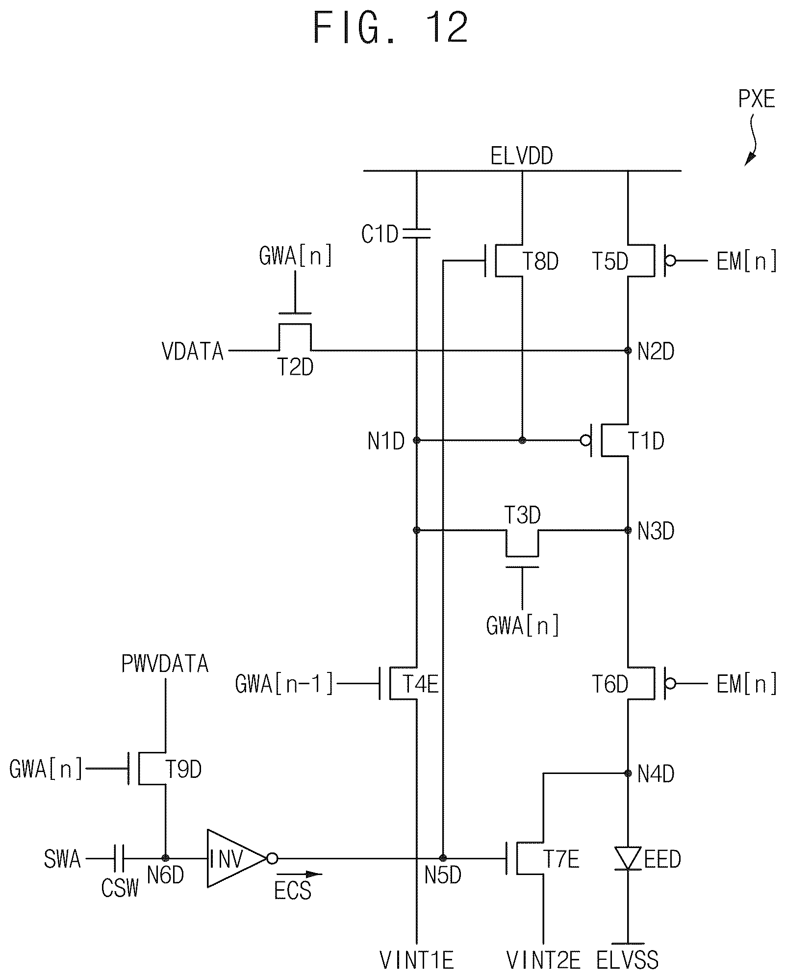 Patent US12620350 Figure 9 – Pixel circuit, display apparatus including the pixel circuit, and electronic apparatus including the pixel circuit