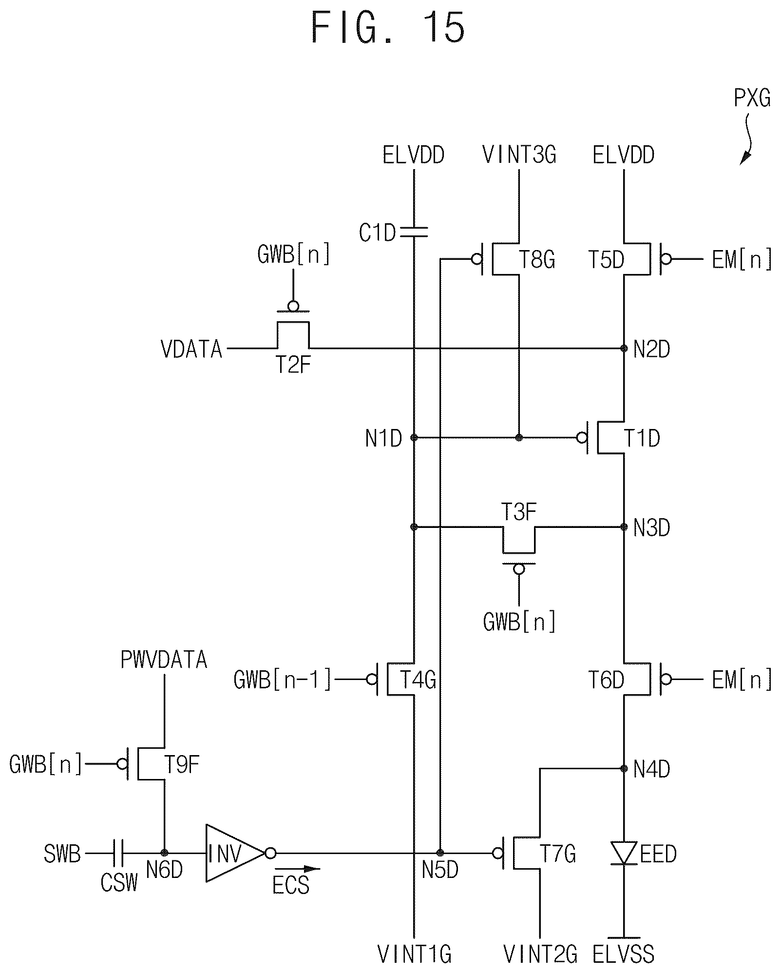 Patent US12620350 Figure 12 – Pixel circuit, display apparatus including the pixel circuit, and electronic apparatus including the pixel circuit