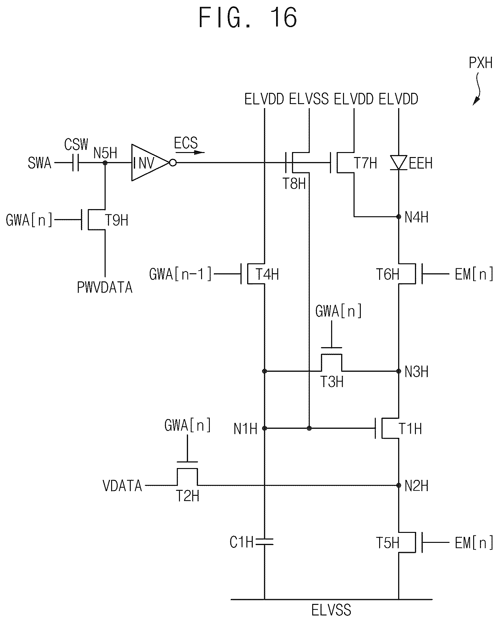 Patent US12620350 Figure 13 – Pixel circuit, display apparatus including the pixel circuit, and electronic apparatus including the pixel circuit