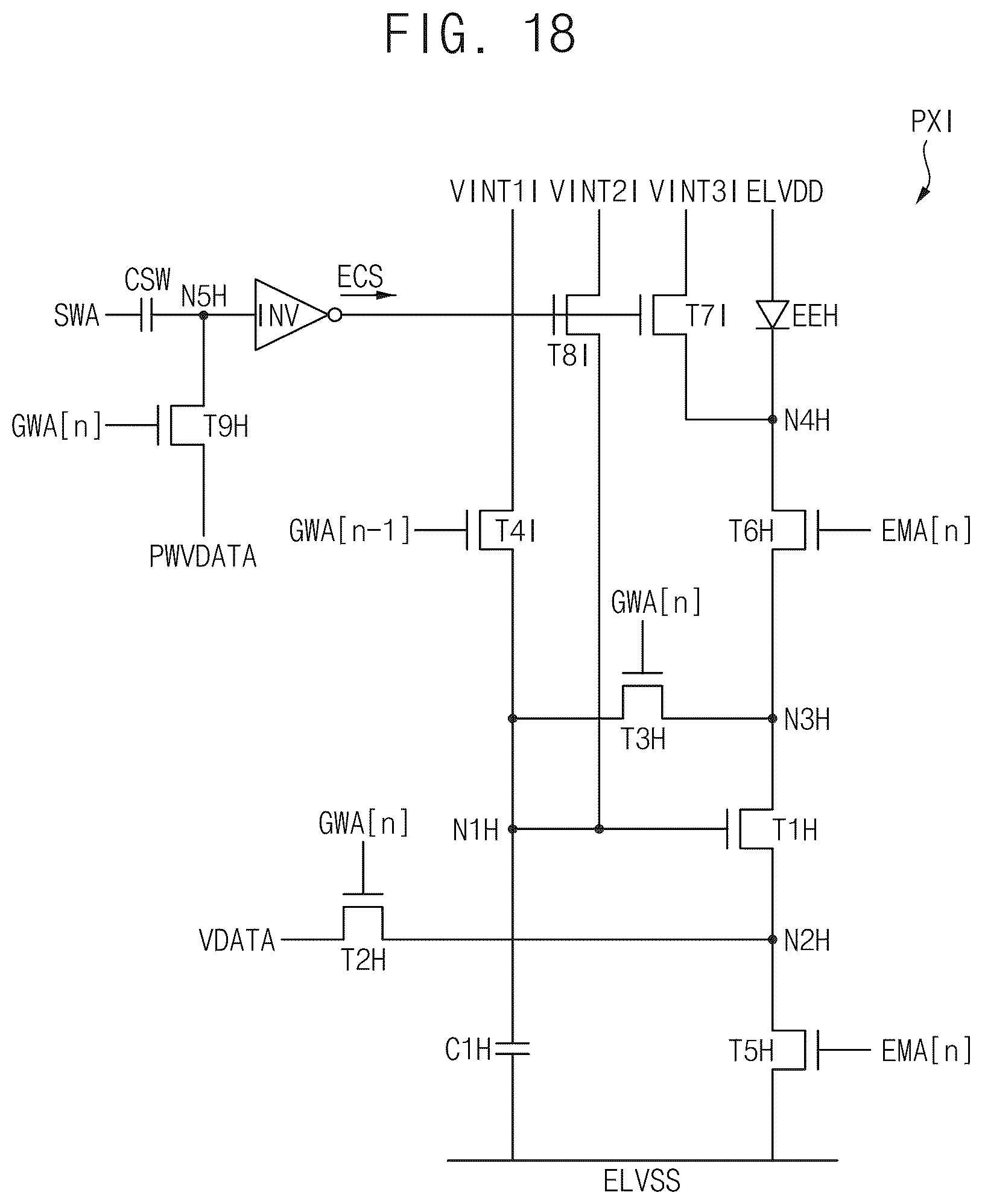 Patent US12620350 Figure 15 – Pixel circuit, display apparatus including the pixel circuit, and electronic apparatus including the pixel circuit