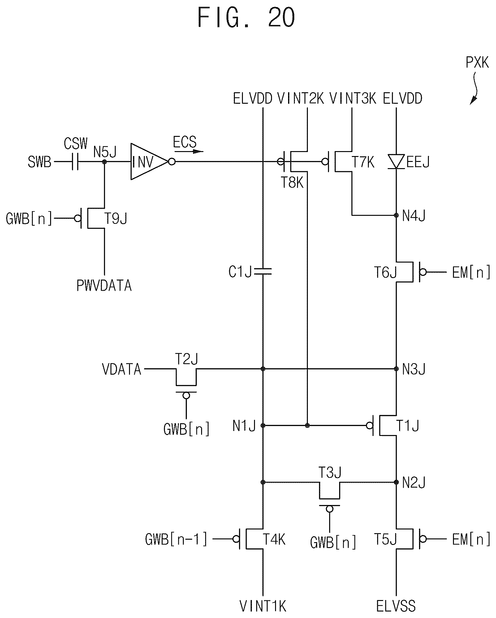 Patent US12620350 Figure 17 – Pixel circuit, display apparatus including the pixel circuit, and electronic apparatus including the pixel circuit