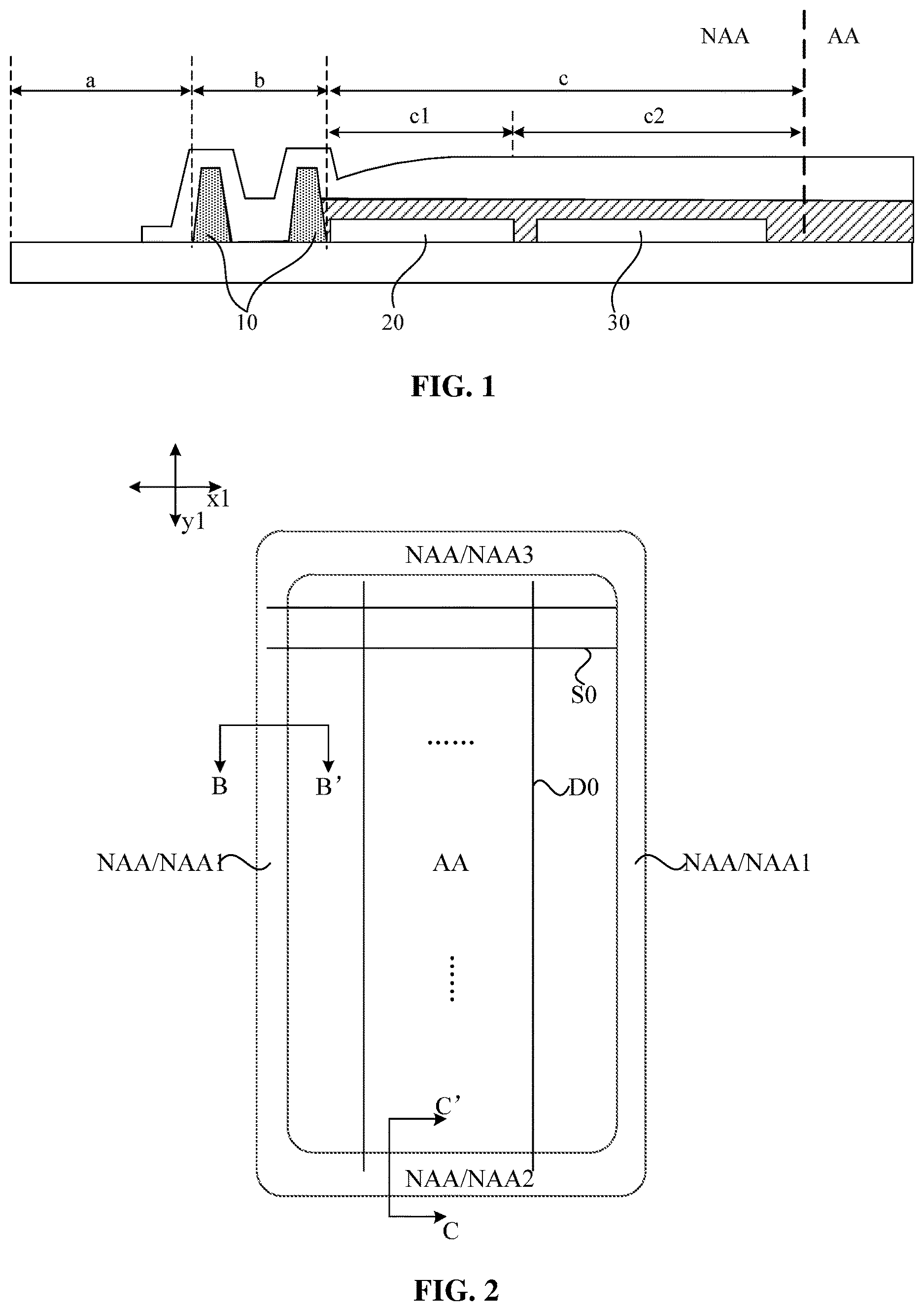 Patent US12620351 Figure 1 – Display panel and display device