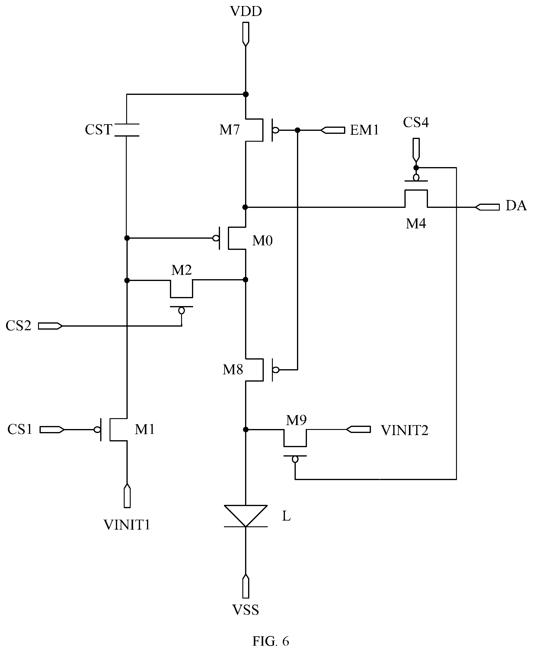 Patent US12620352 Figure 7 – Pixel circuit and drive method therefor, display panel and display device