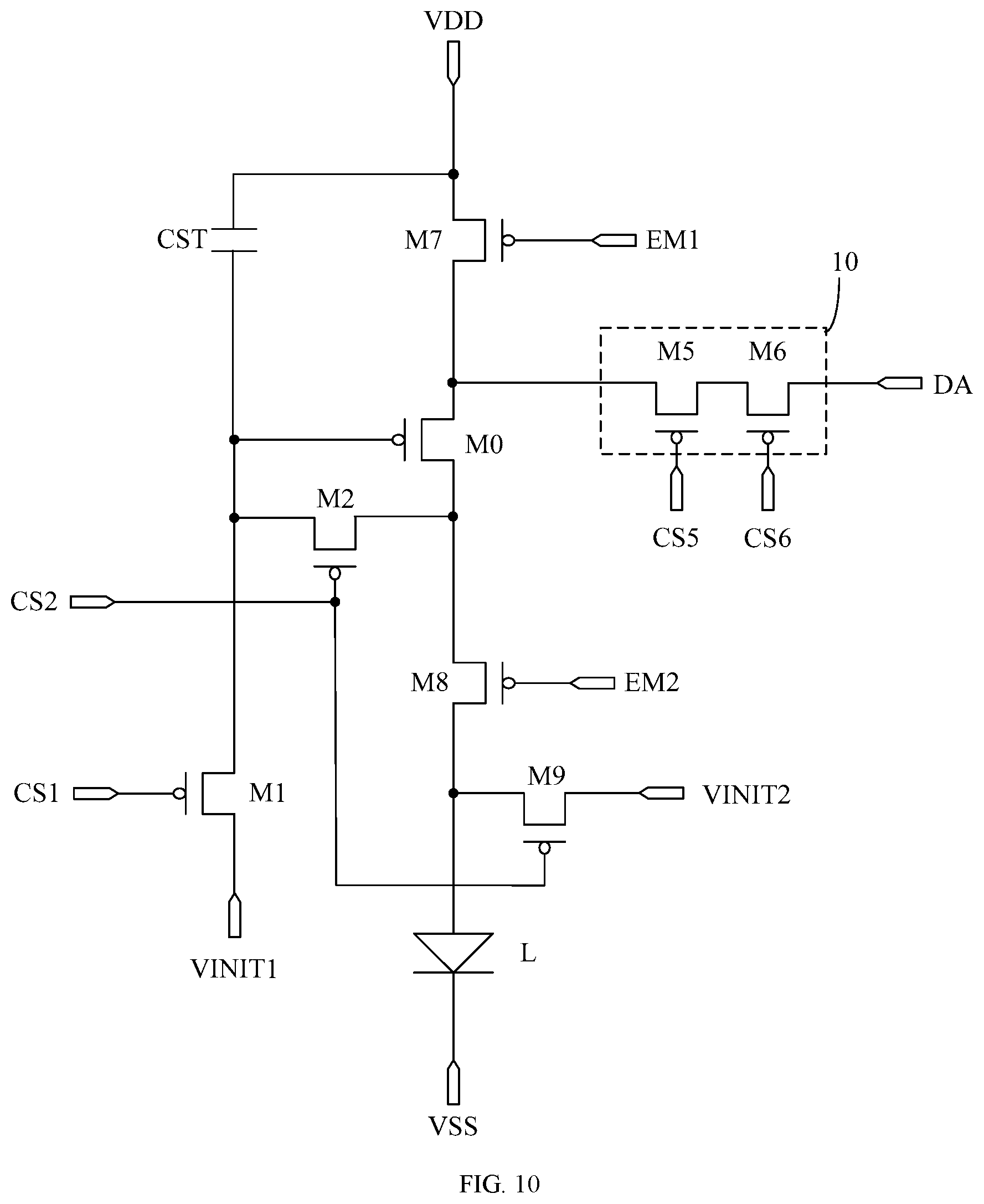 Patent US12620352 Figure 11 – Pixel circuit and drive method therefor, display panel and display device