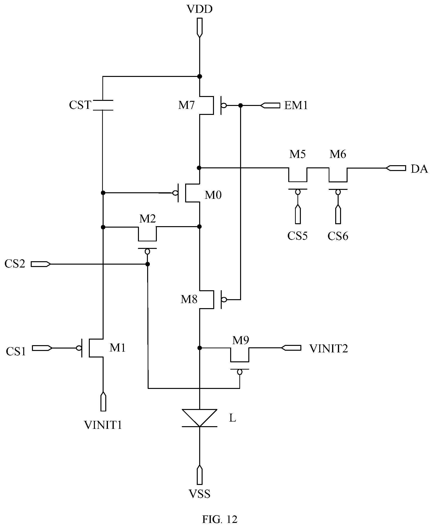 Patent US12620352 Figure 13 – Pixel circuit and drive method therefor, display panel and display device